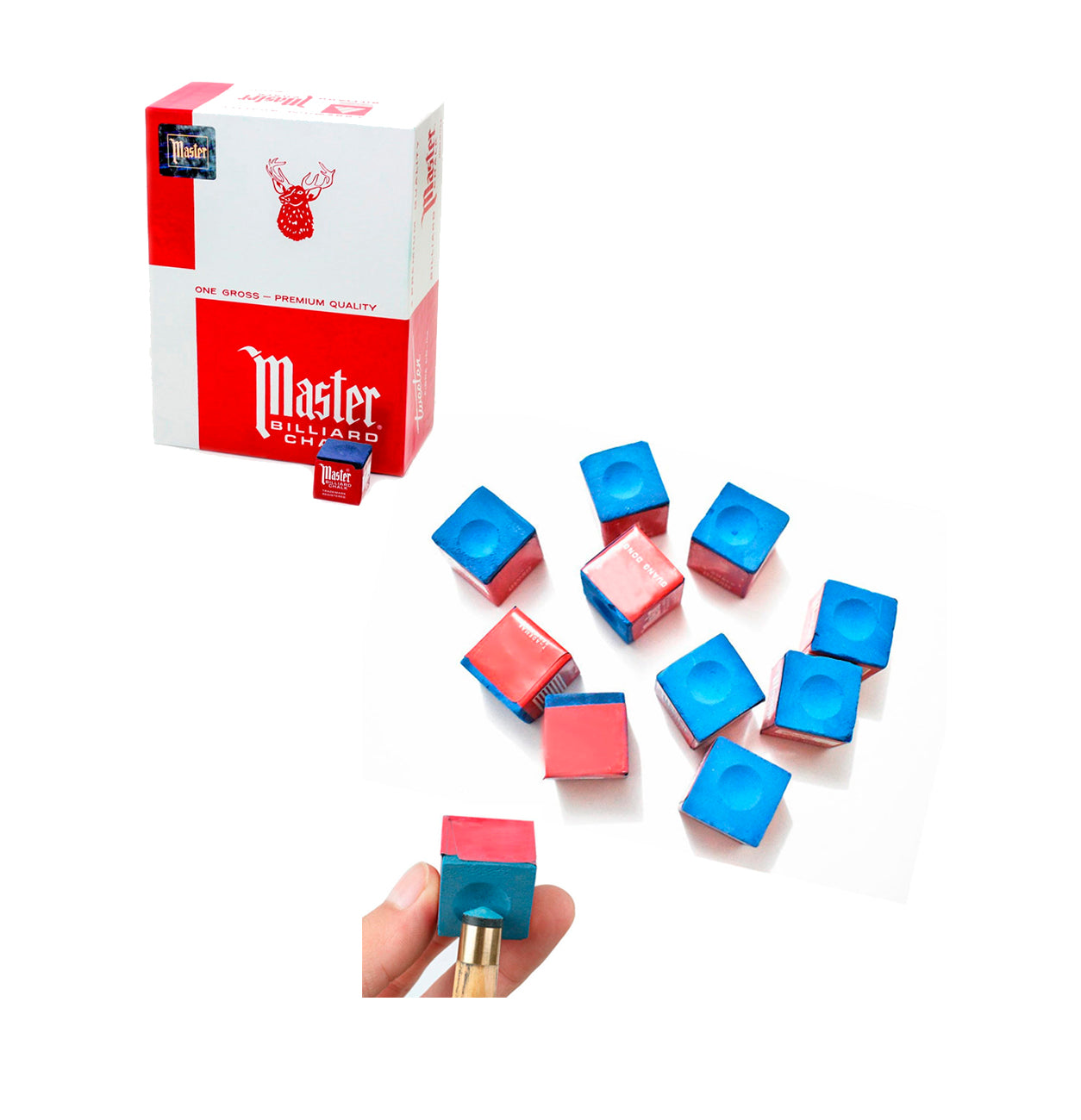 Caja De Tiza Para Taco De Billar 144pcs