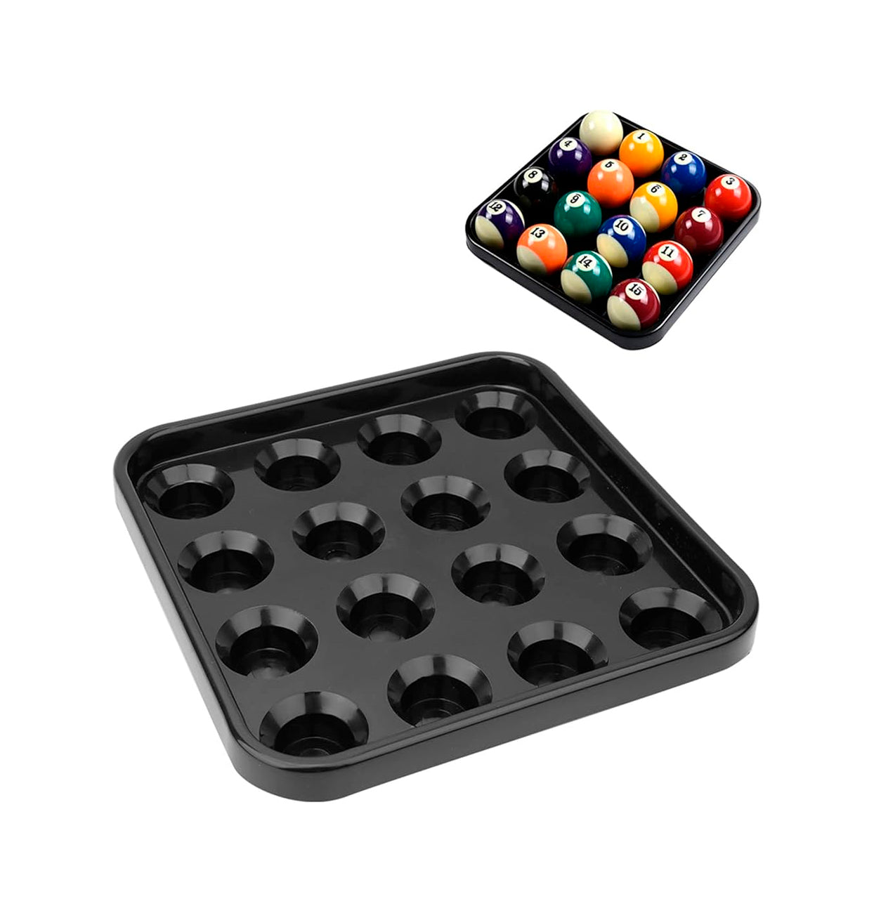 Bandeja Para Bolas De Billar 16PCS