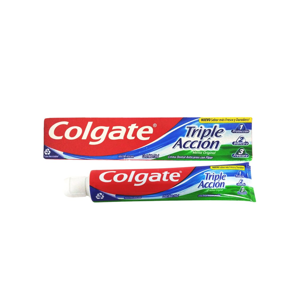 Crema Dental Triple Acción Menta Original 75ML (Colgate)