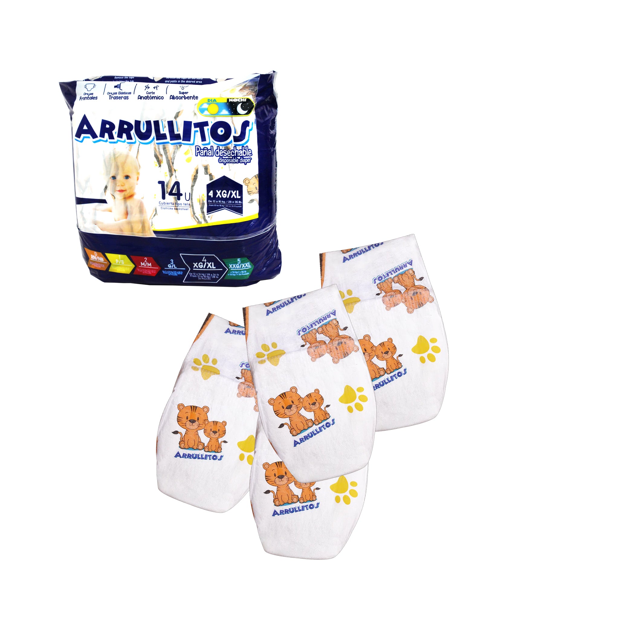 Pañales Desechables XG/XL 12-16KG 14PCS