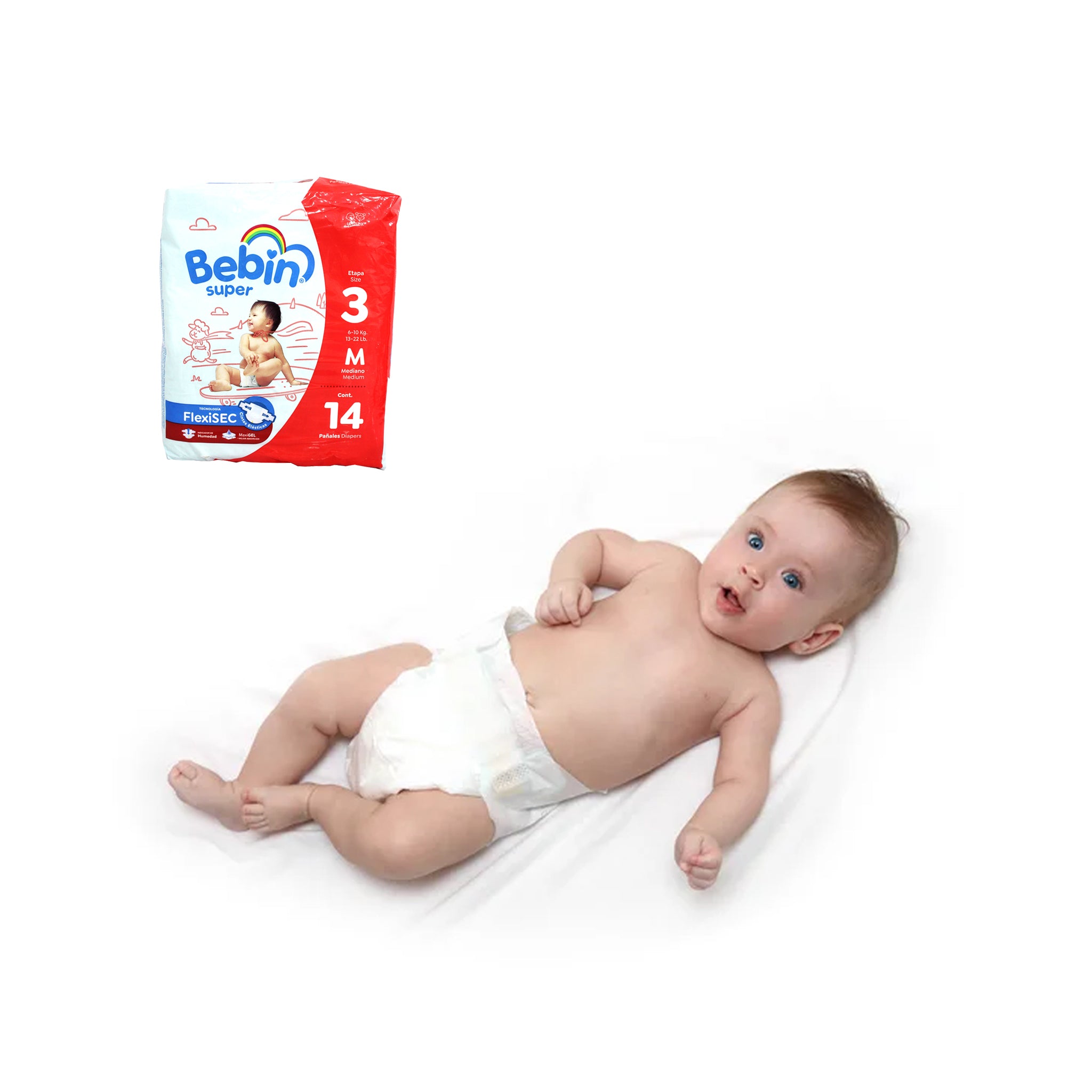 Pañales Desechables M 6-10KG 14PCS