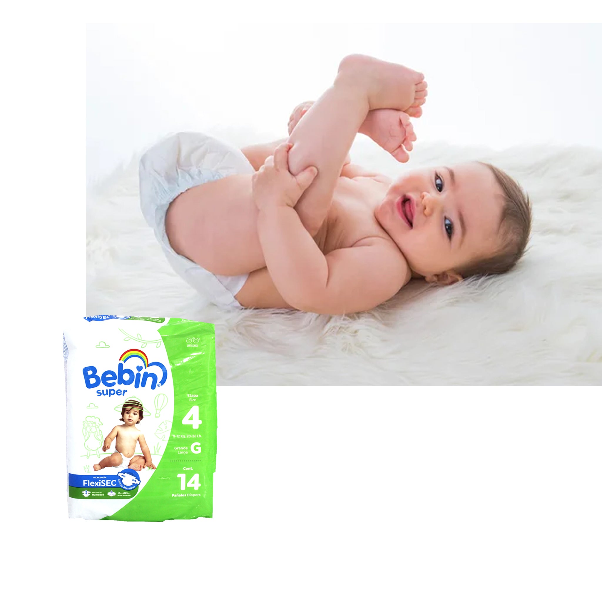 Pañales Desechables G 9-12Kg 14PCS