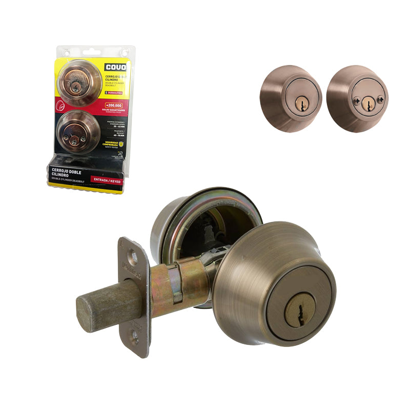 Cerrojo Doble  Cilindro 5 Pernos