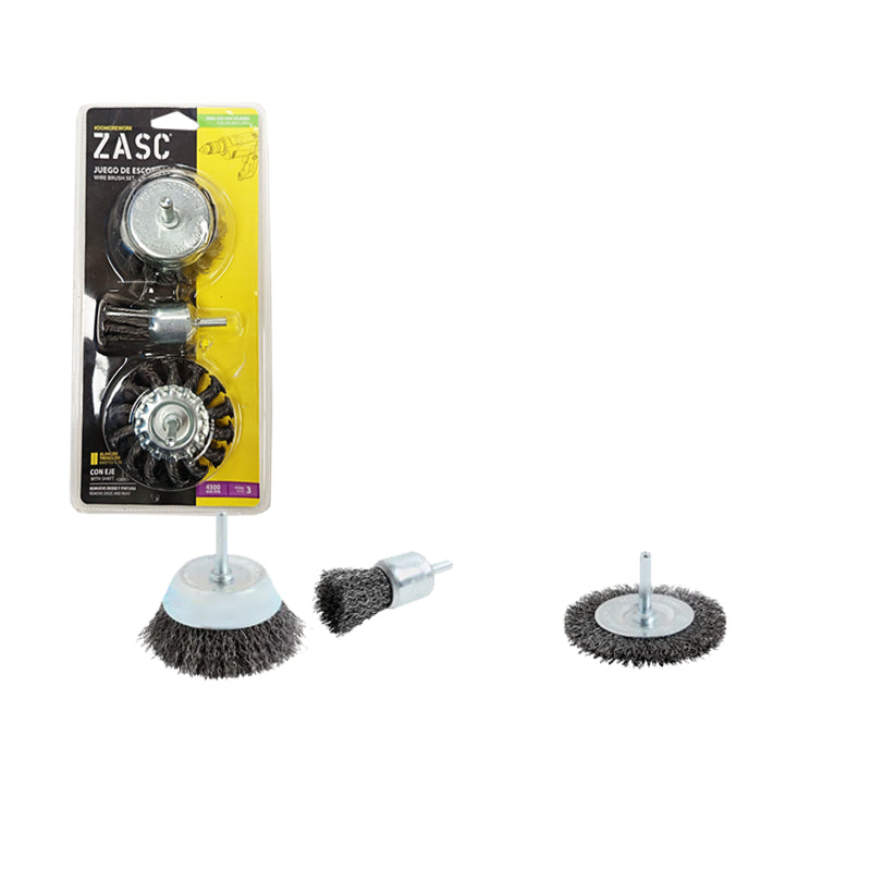 Juego De Escobillas Con Eje 3PCS