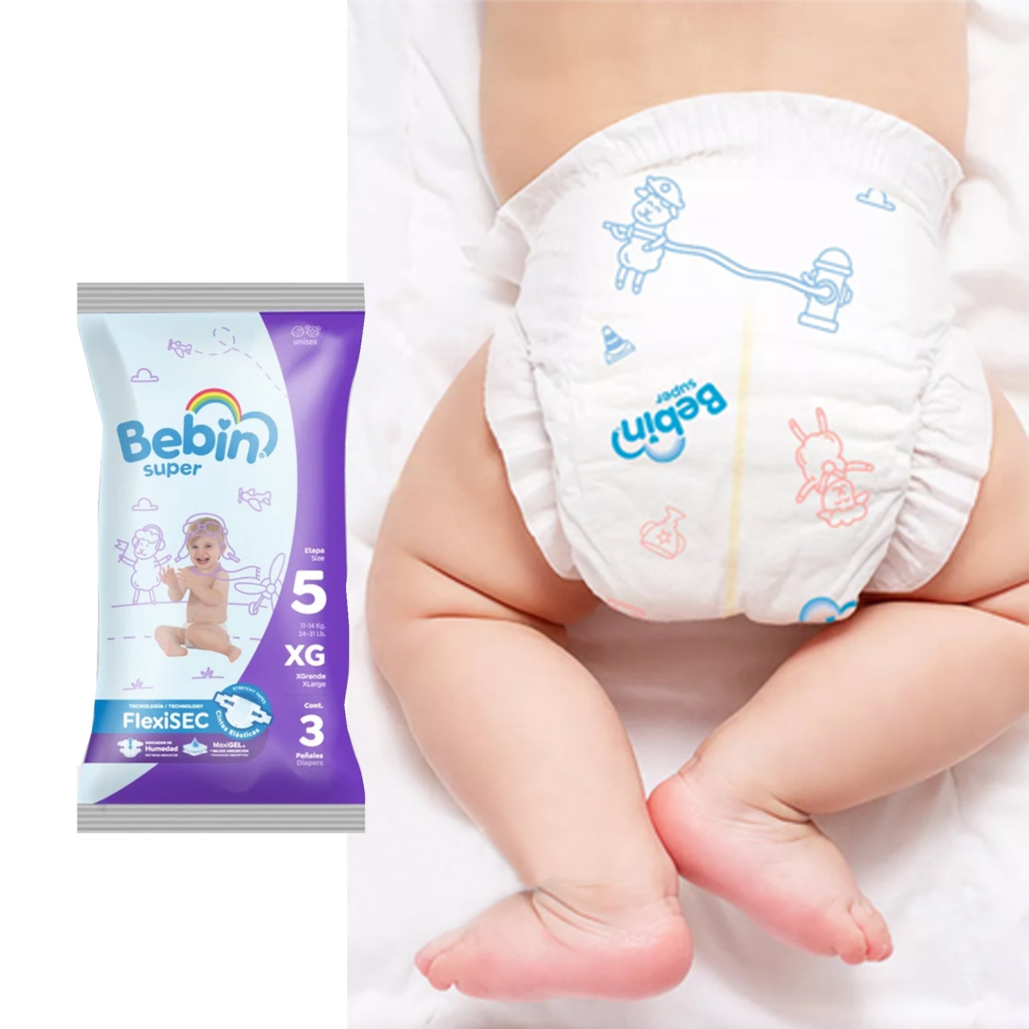 Pañales Desechables XG 11-14KG 3PCS