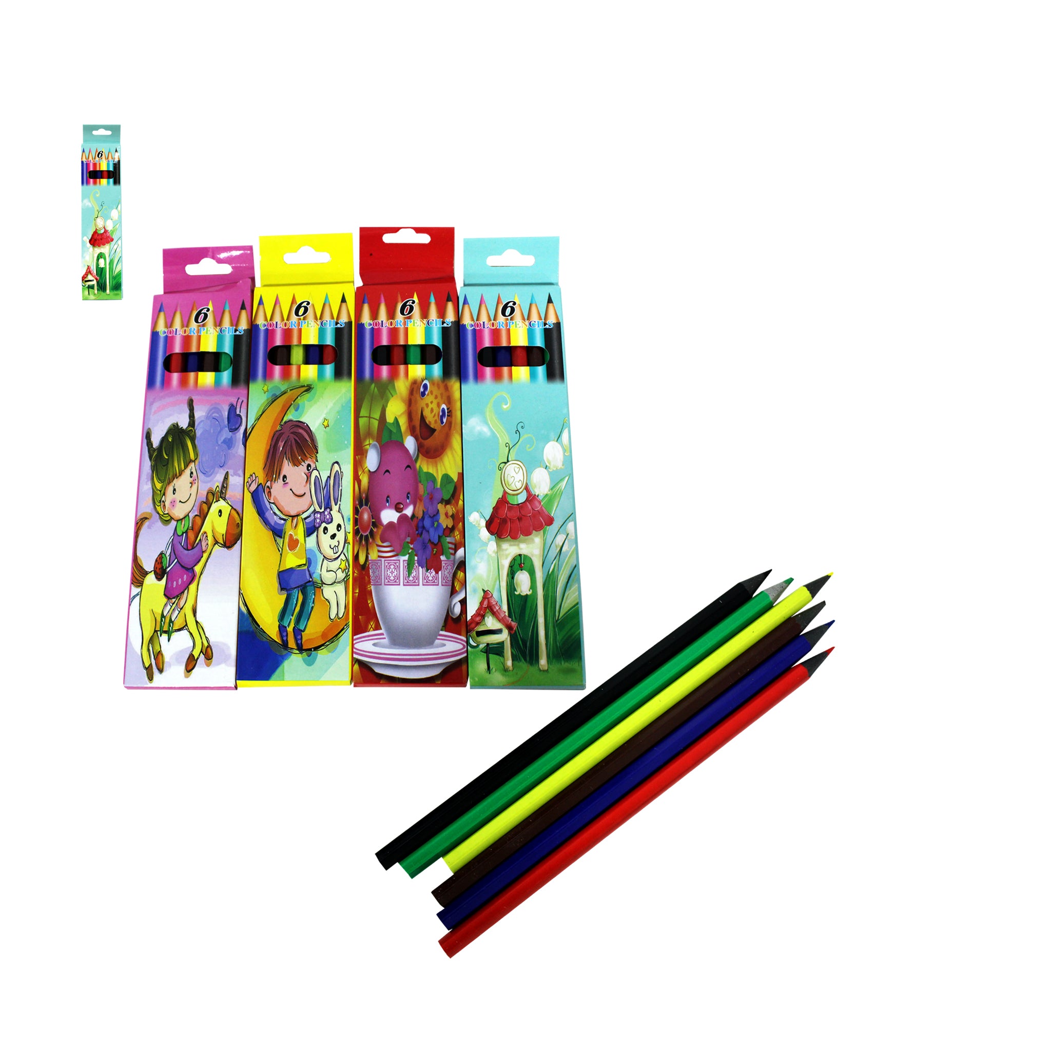 Lápices De Colores 6PCS