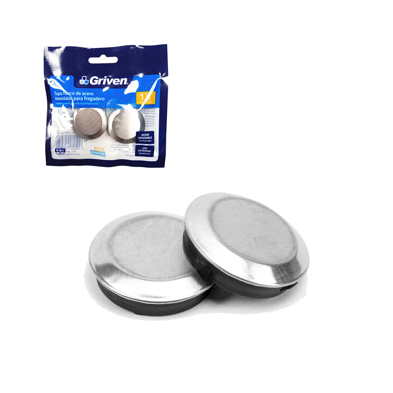 Tapa Hueco De Acero Inoxidable Para Fregadero 1 1/2"