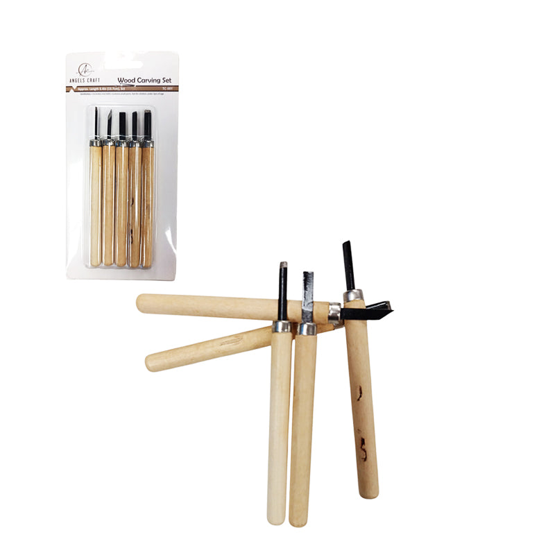 Juego De Tallado De Madera  5.4" 5PCS