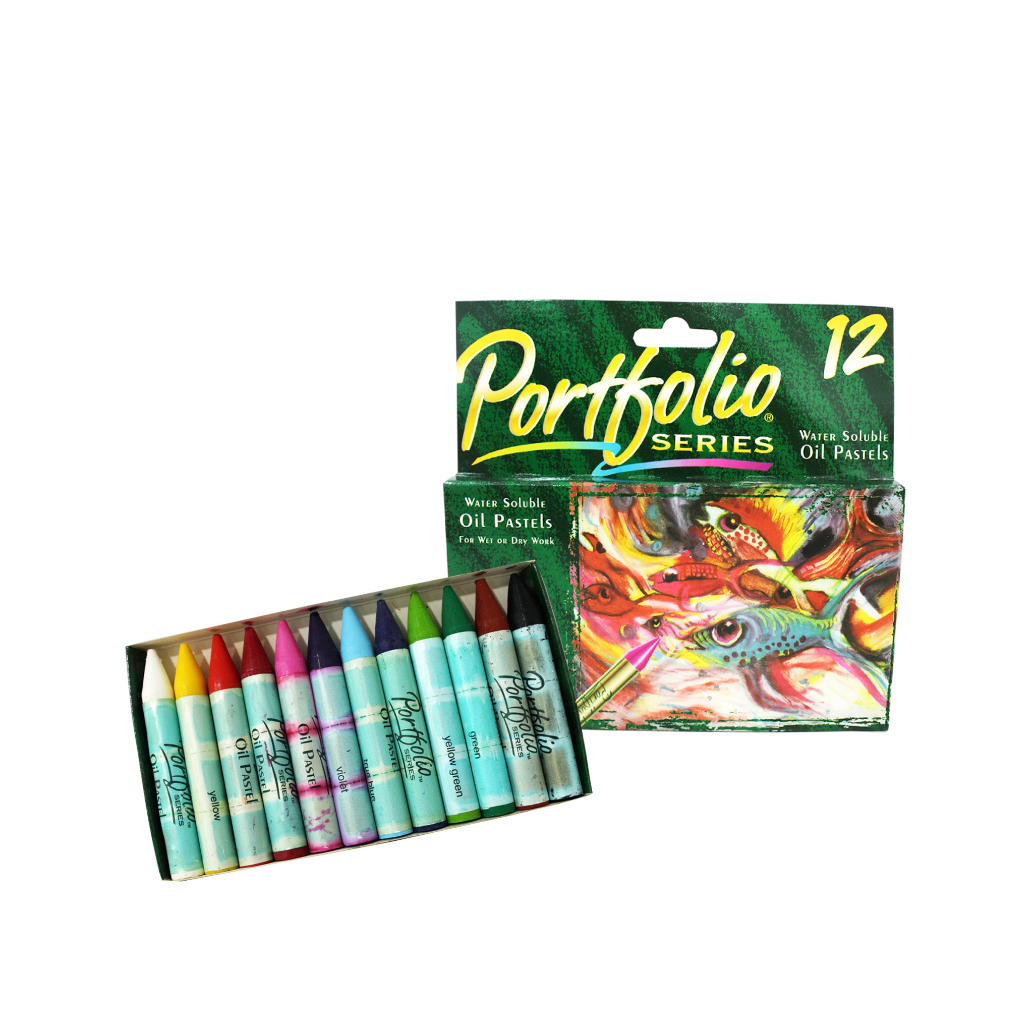 Crayones De Oleo Colores Pasteles 12PCS