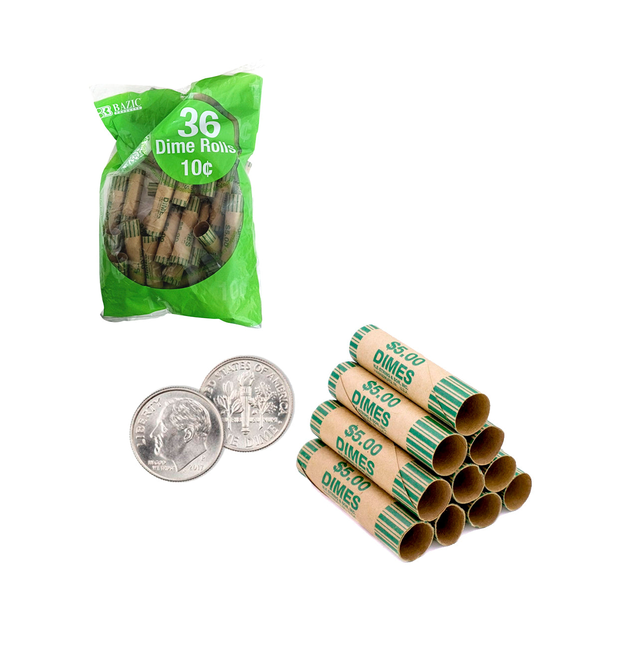 Envoltorio Para Monedas 0.10 36PCS