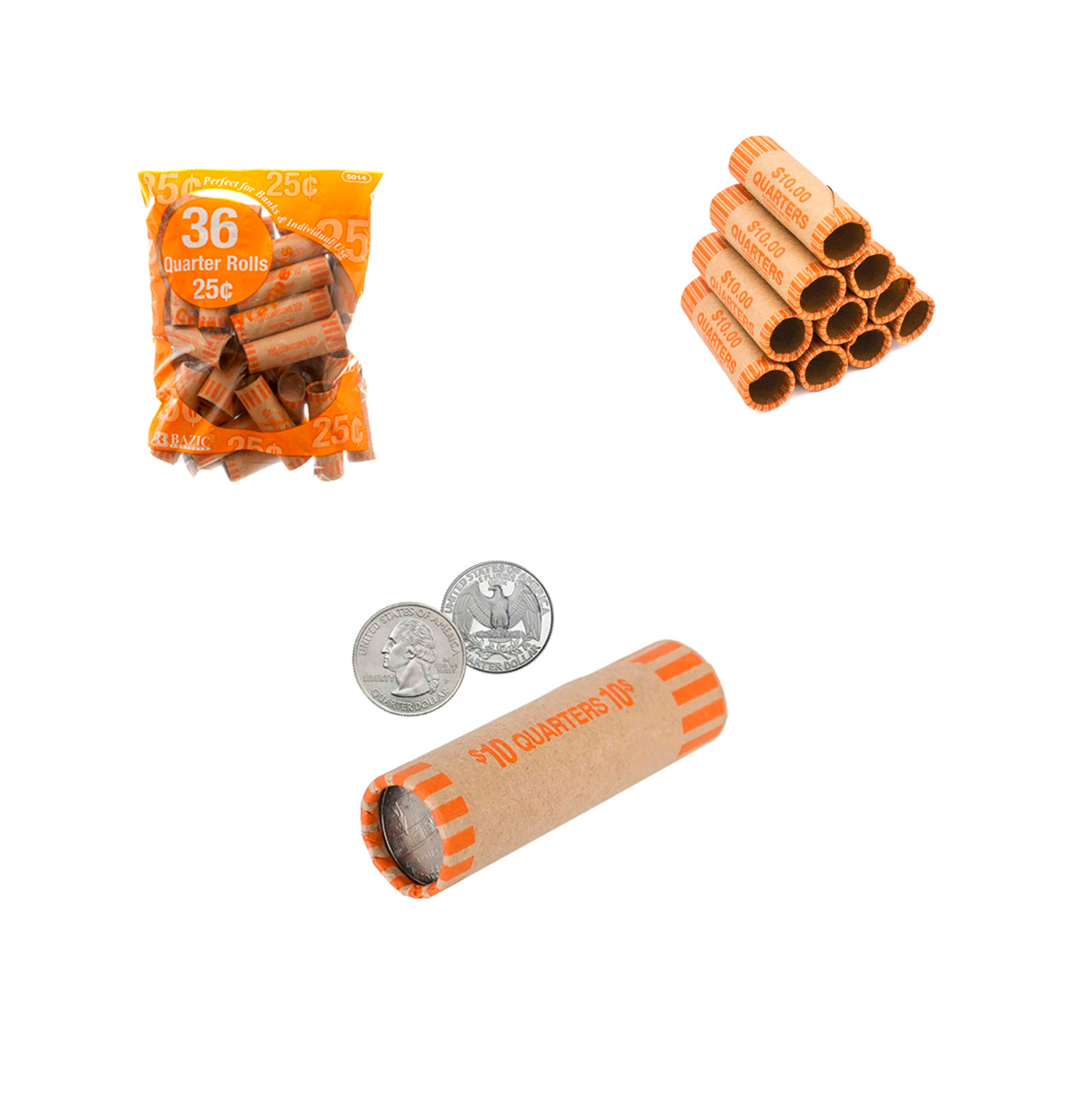 Envoltorio Para Monedas 0.25 36PCS