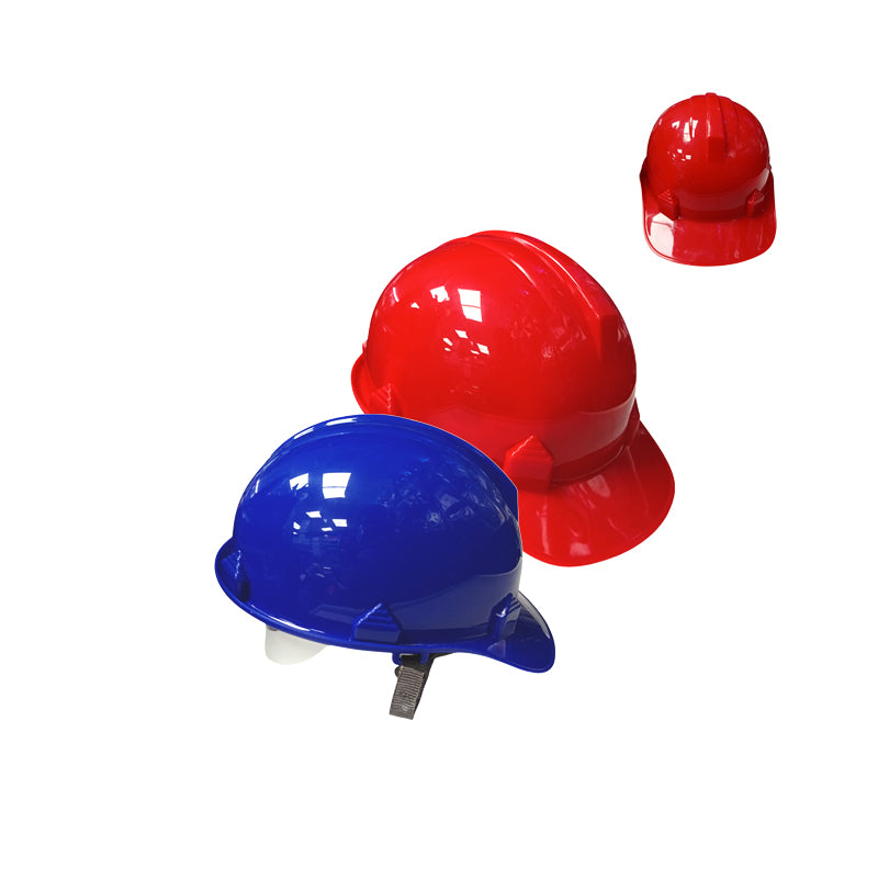 Casco De Construcción Para Protección Azul Y Rojo