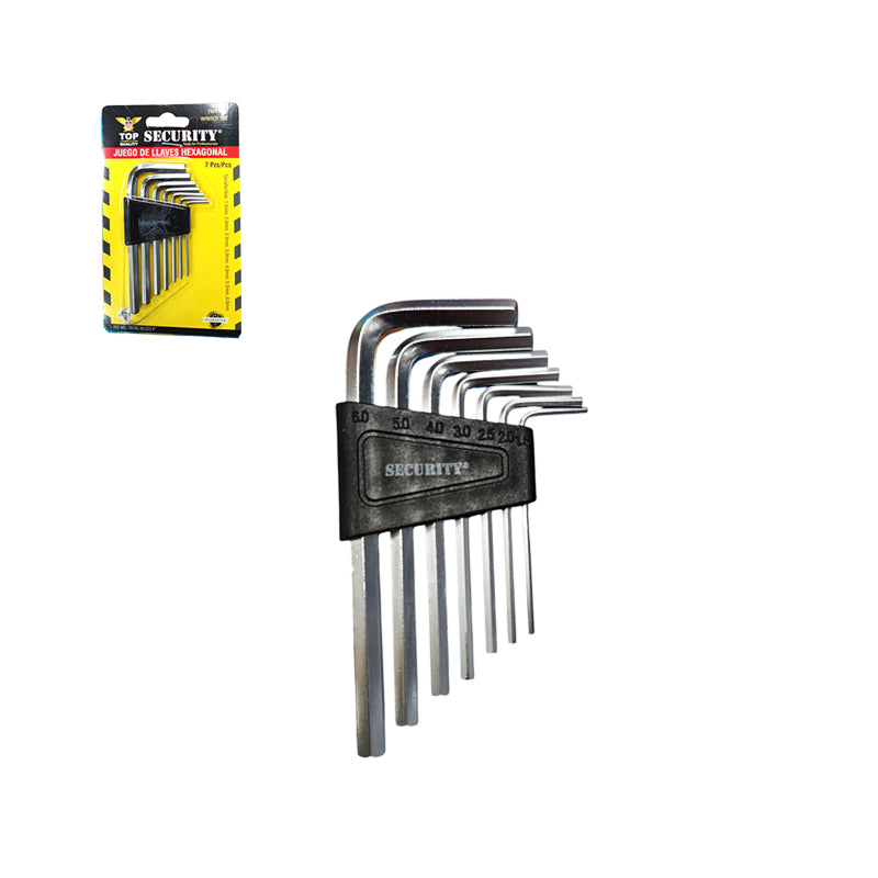 Juego De Llaves Hexagonal 7PCS (SECURITY)