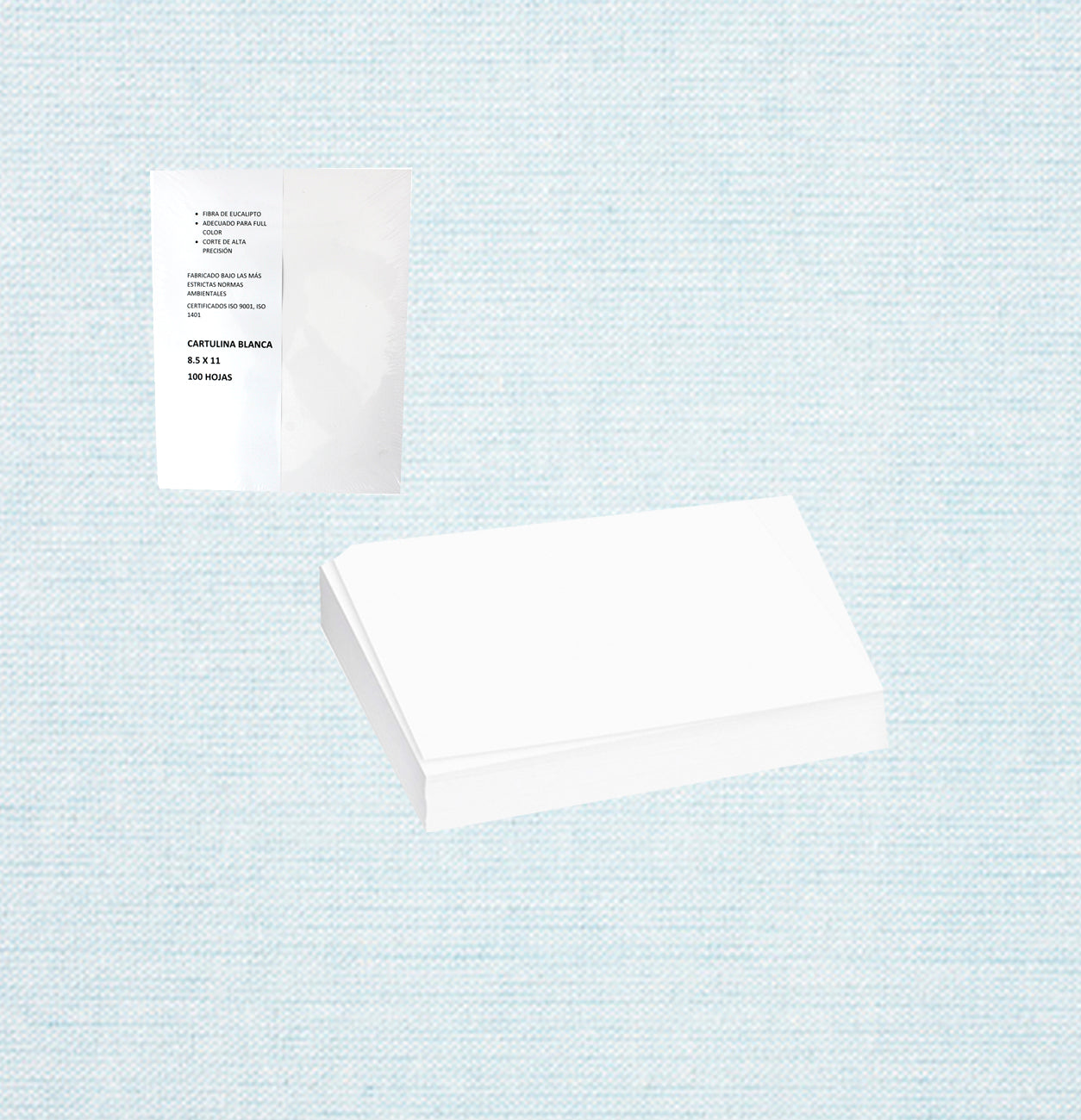 Block De Cartulina Blancas 8.5X11" 100H