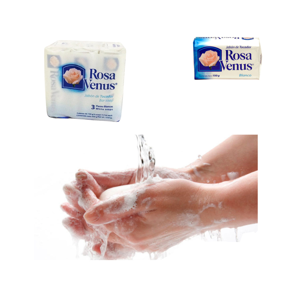 Jabón En Barra Para Baño 450g 3PCS