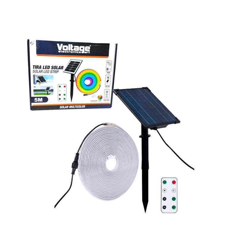 Tira Led Solar 5M Multicolor