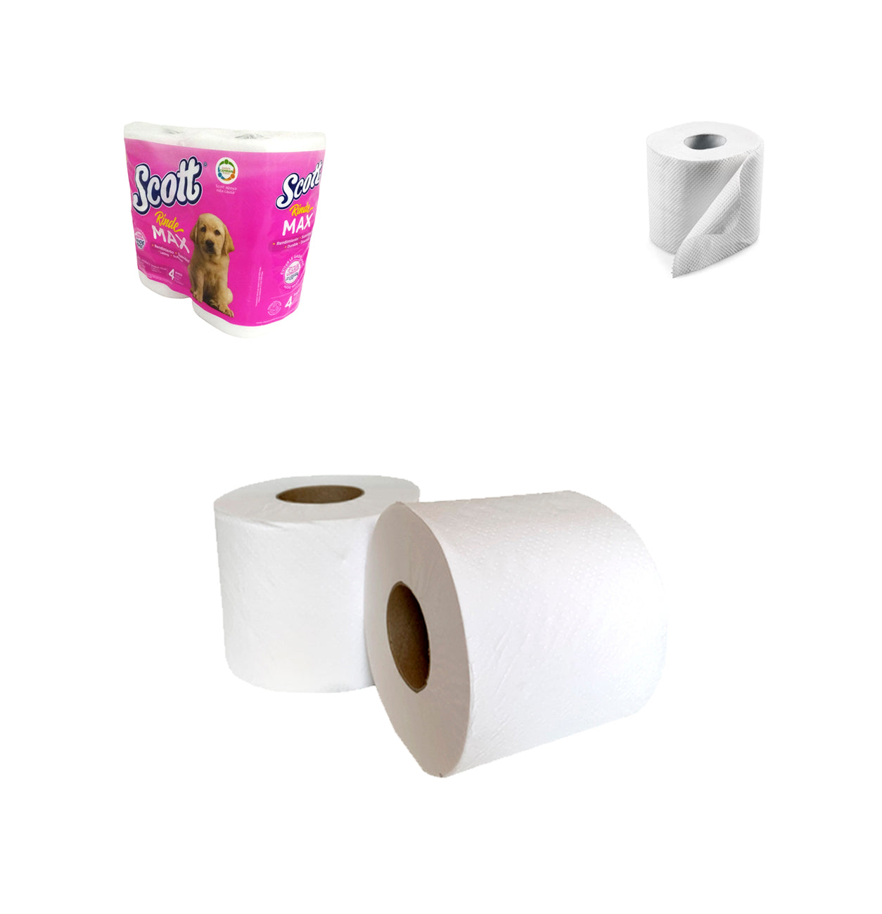 Papel Higiénico Doble Hoja 4PCS