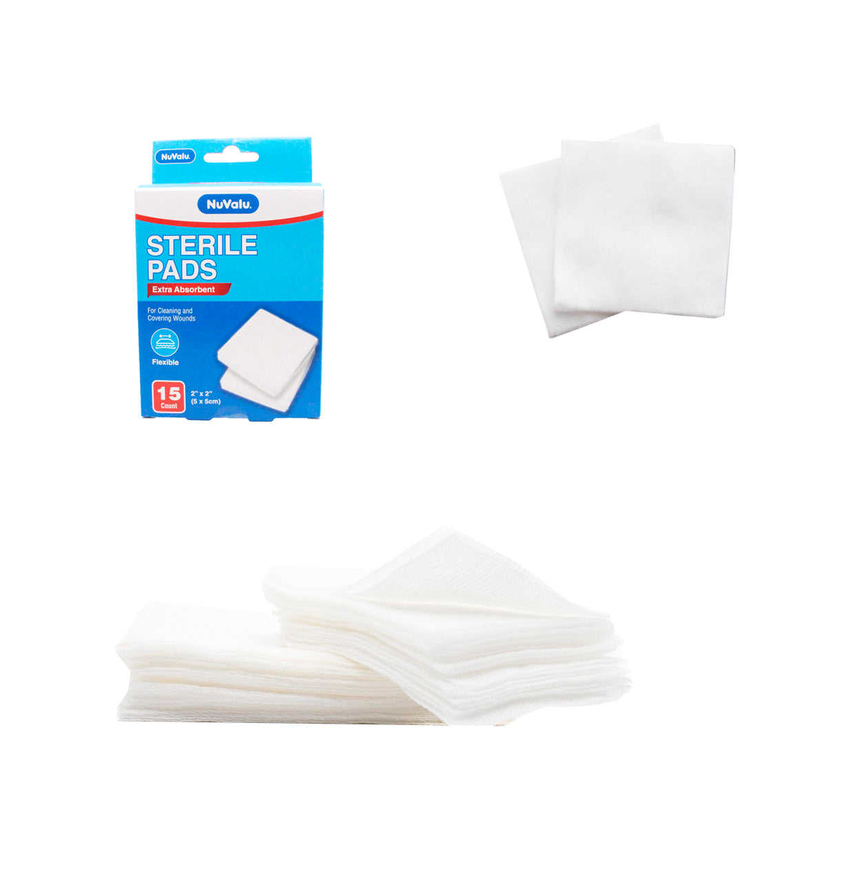 Almohadillas Esterilizantes 2"x2" 15PCS