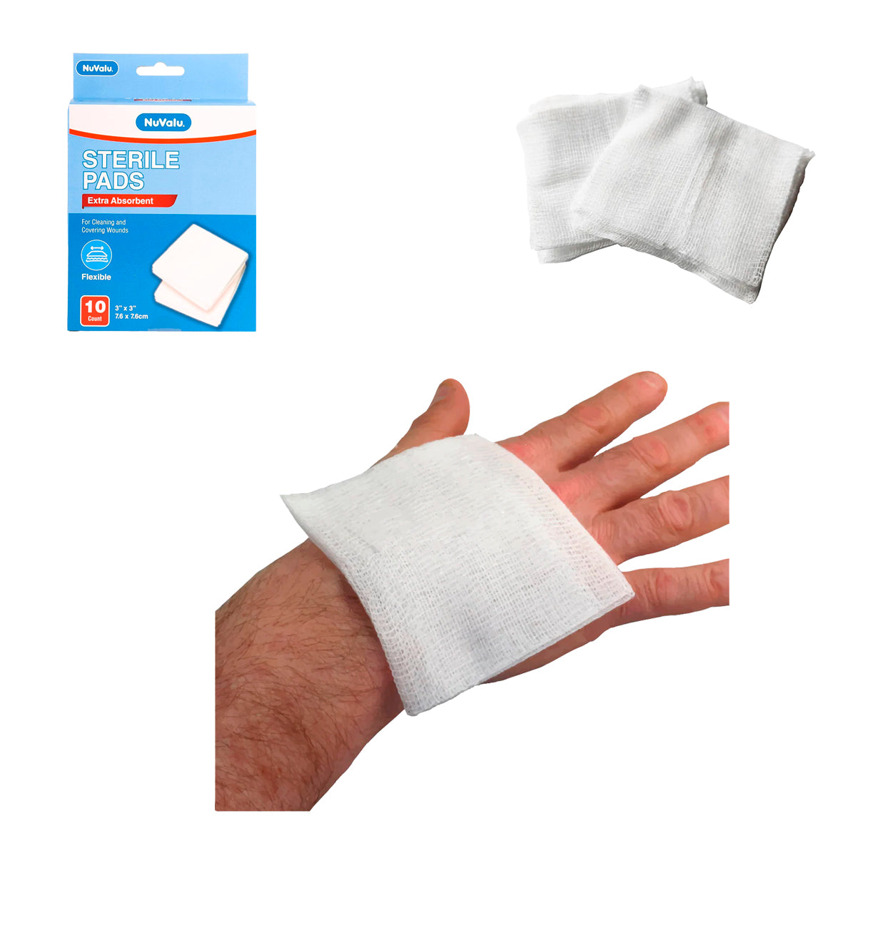 Almohadillas Esterilizantes 3"x3" 10PCS