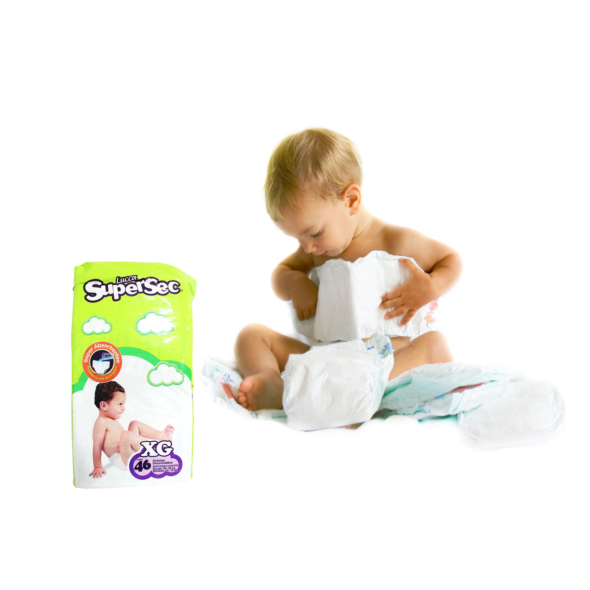 Pañales Desechables XG 12-16KG 46PCS