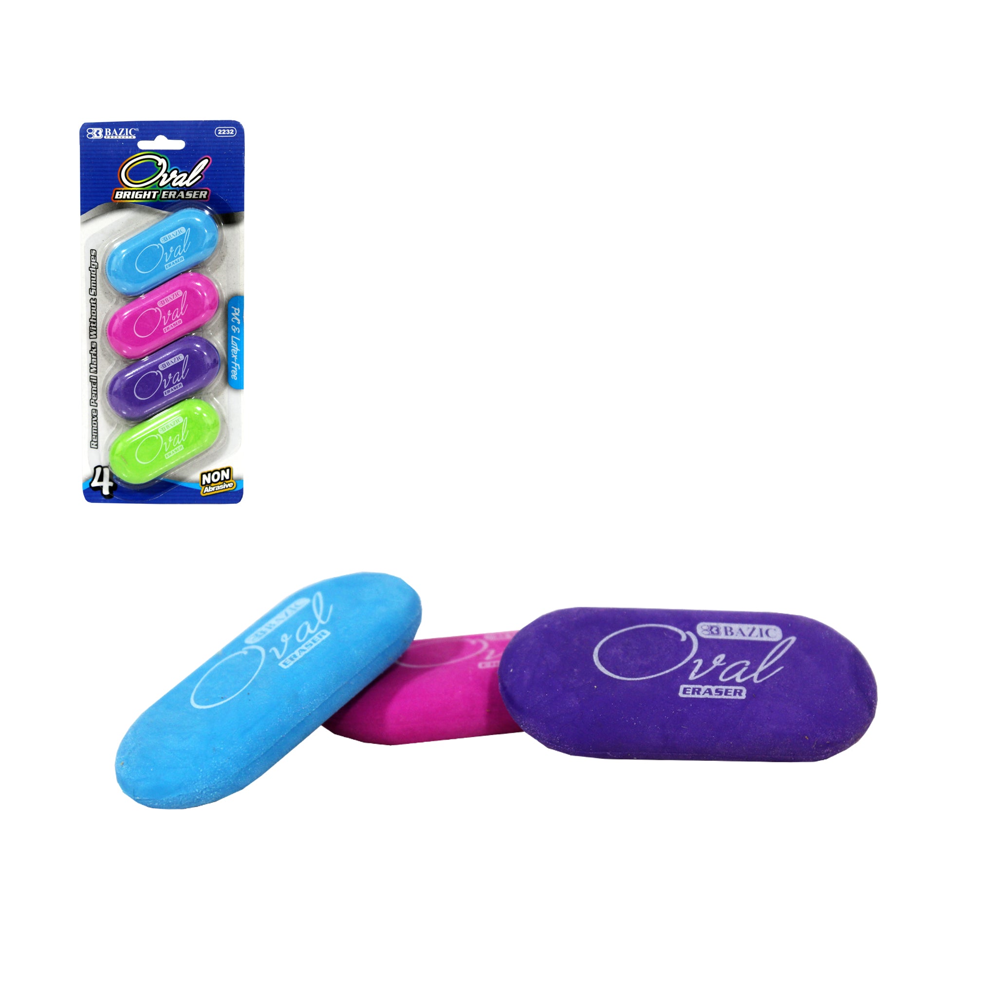 Borradores Colores Neón 4PCS