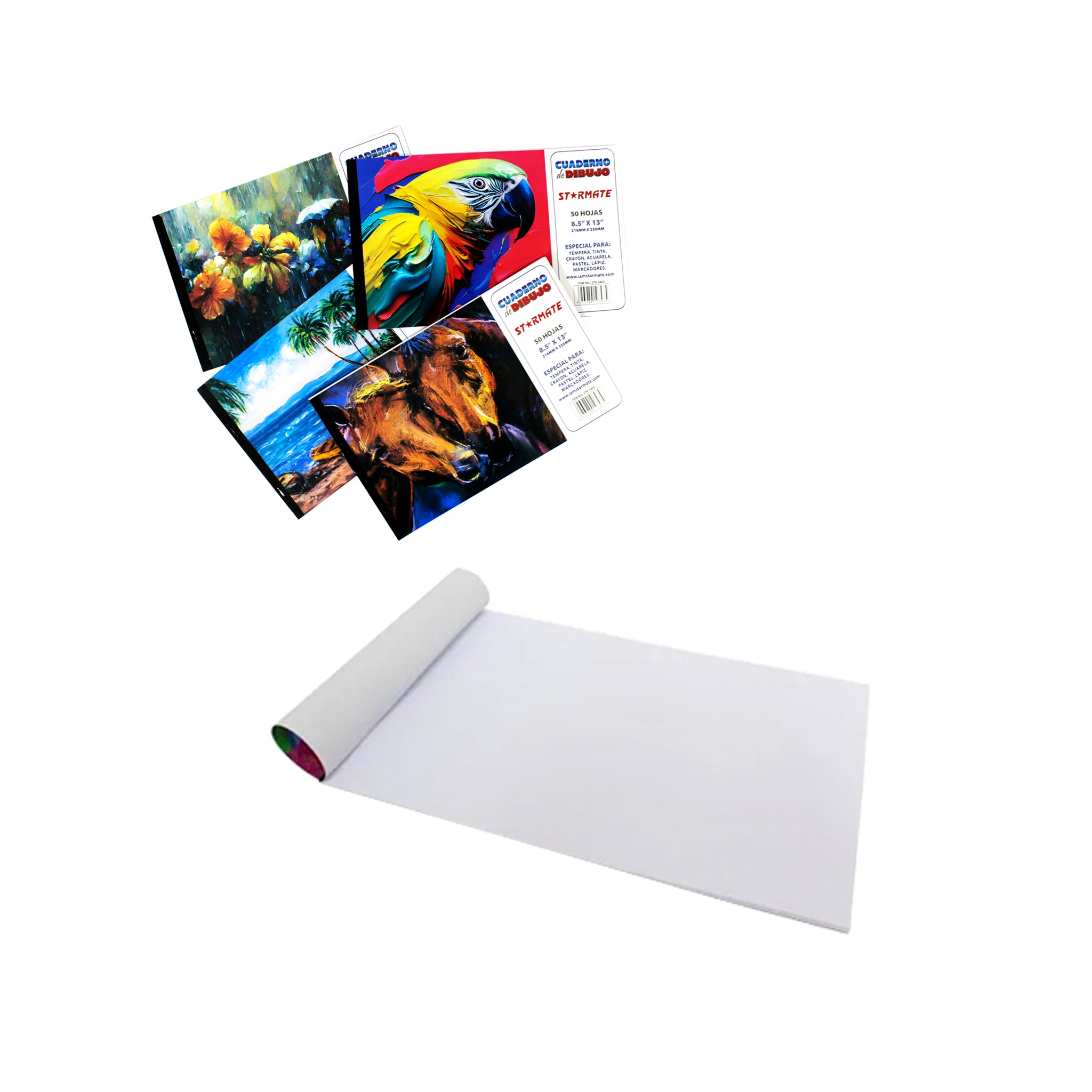 Libreta De Dibujo 8.5X13" 50H