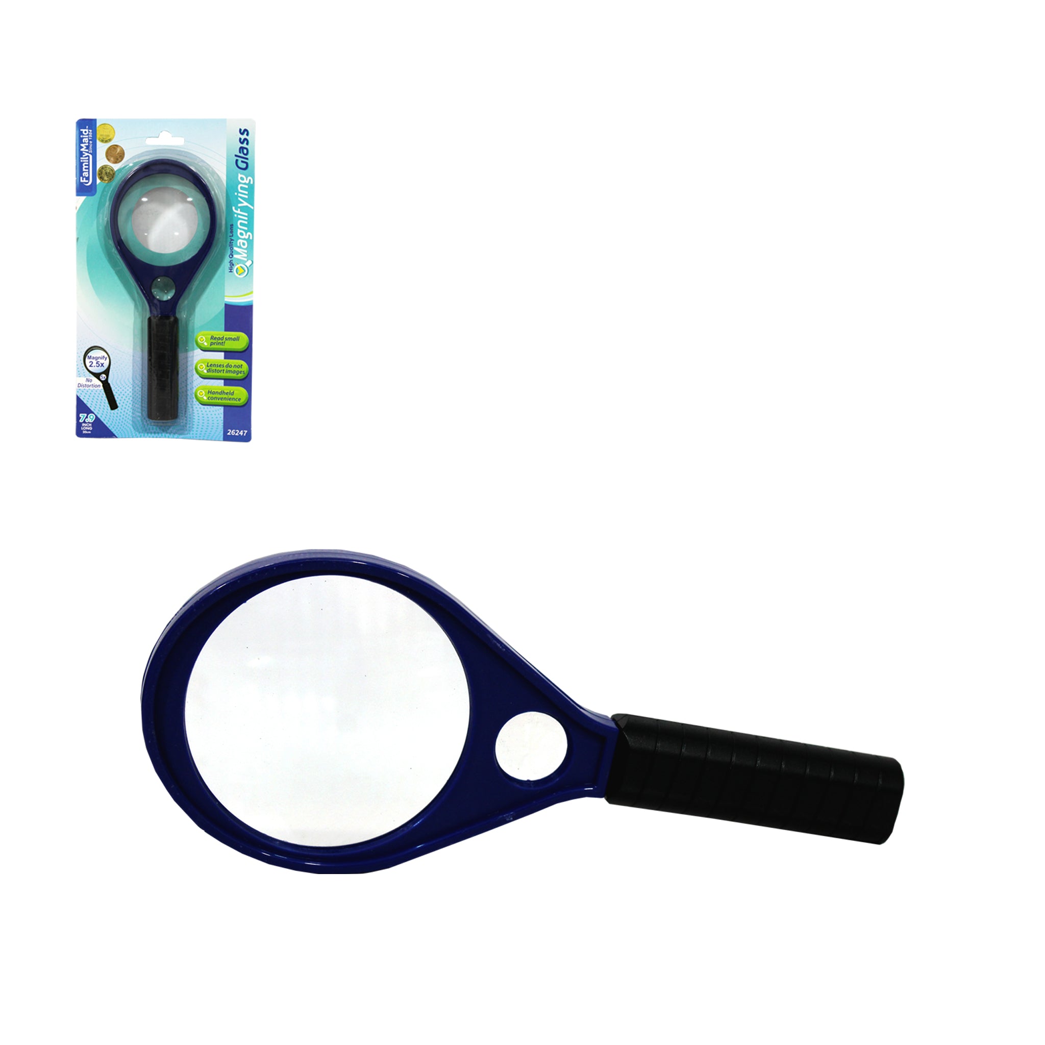 Lupa 20CM (Con Doble Aumento 2.5X/5X)