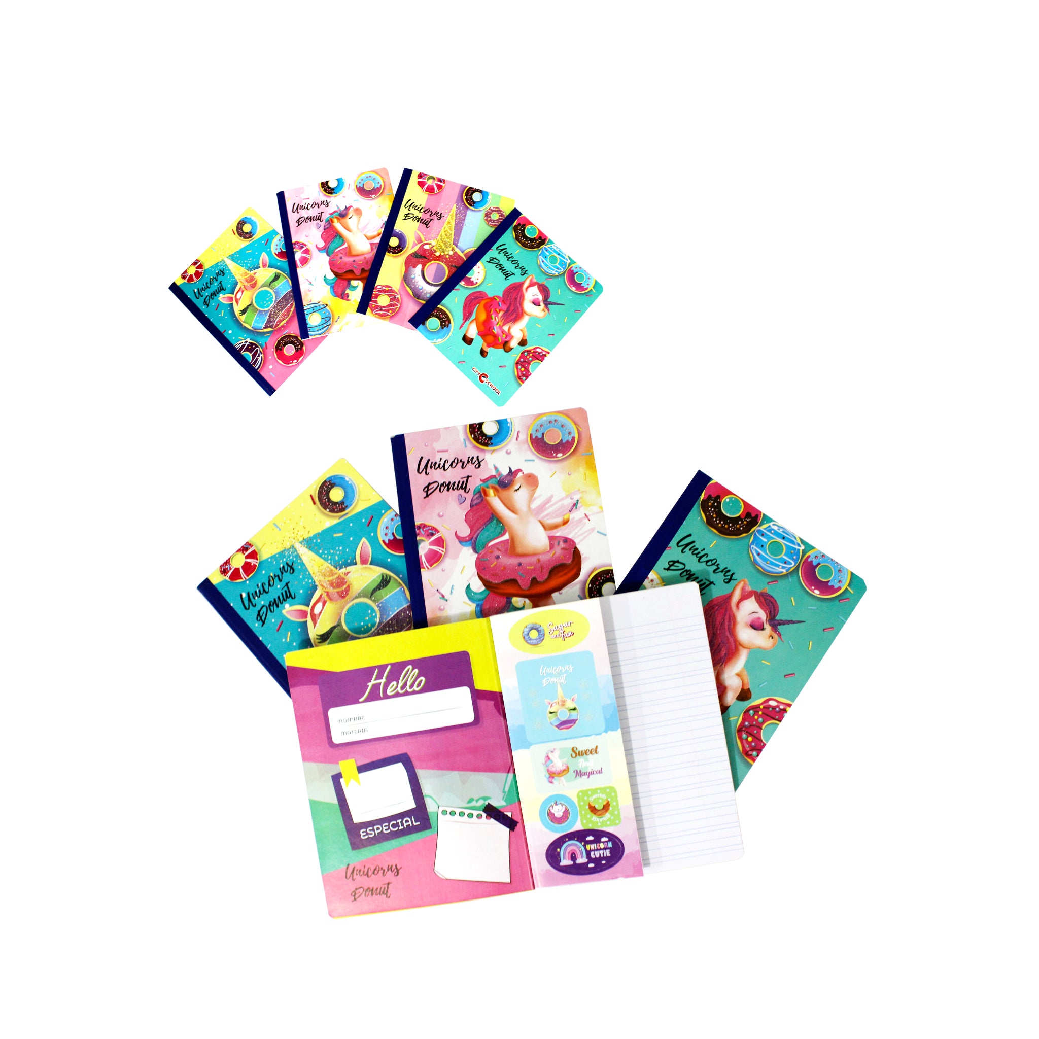 Cuaderno Doble Raya Grande 200PAG (Niña)
