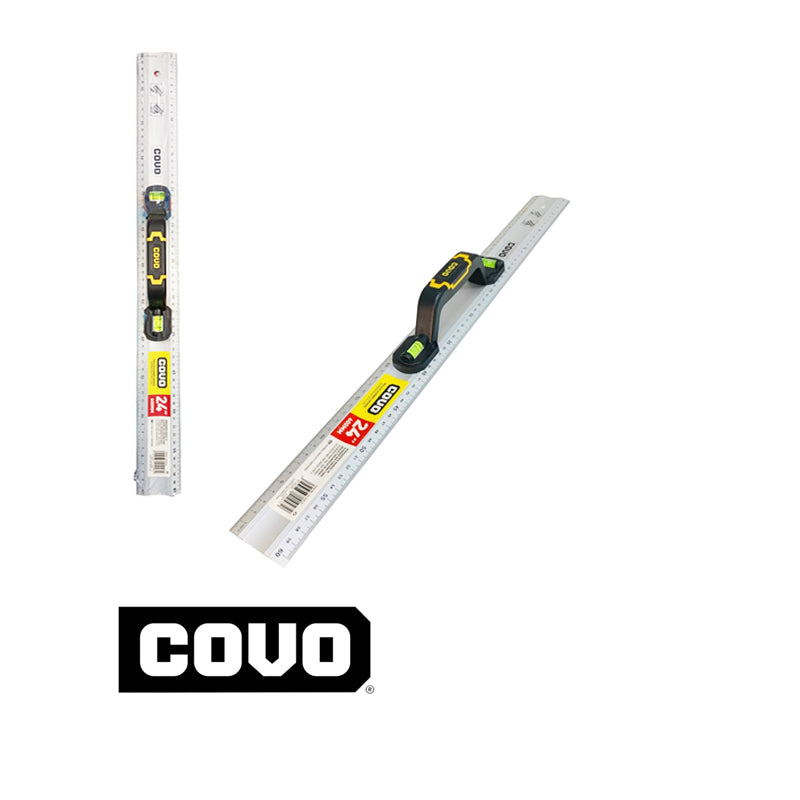 Regla De Aluminio Con Burbuja De Nivel 24" (COVO)