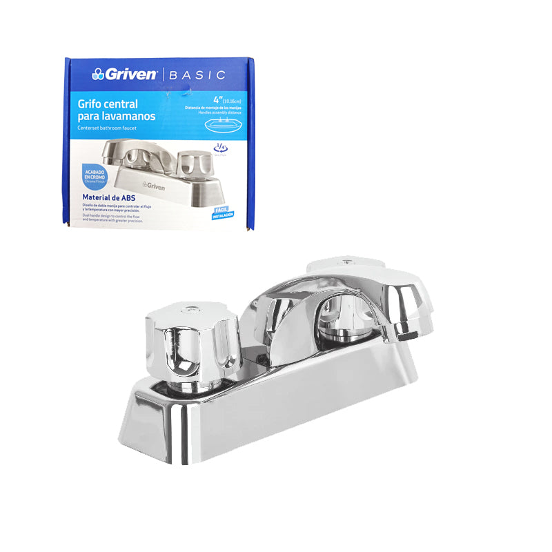 Grifo Central Para Lavamanos 4"