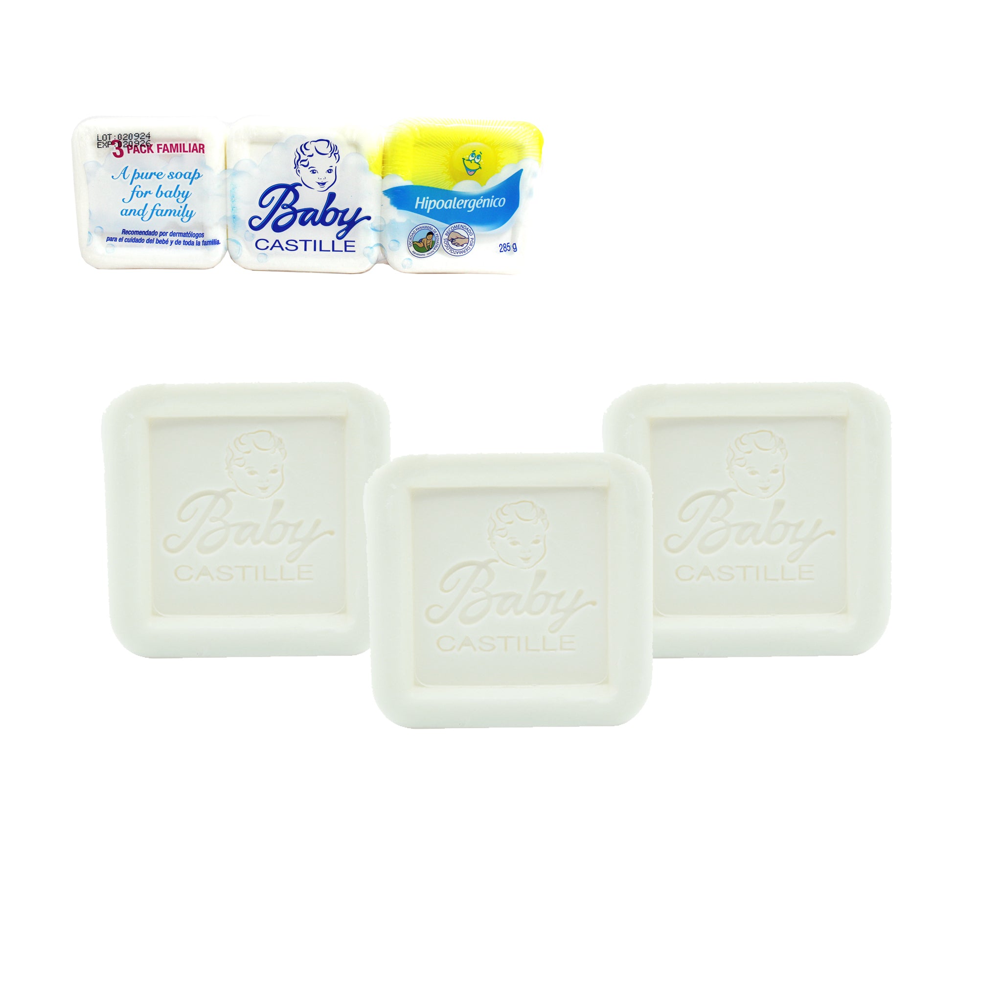 Jabón En Barra Hipoalergénico Original 285G 3PCS