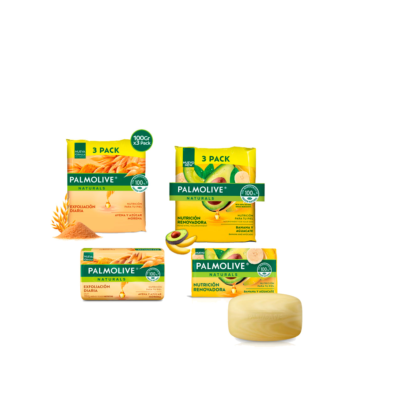 Jabón En Barra 100G C/U 3pcs (Palmolive)