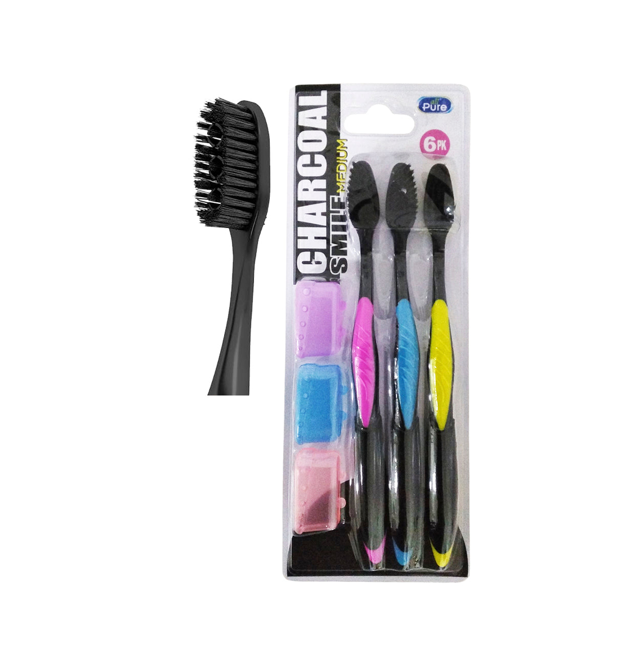 Cepillos De Dientes Para Adulto Con Protector 3PCS