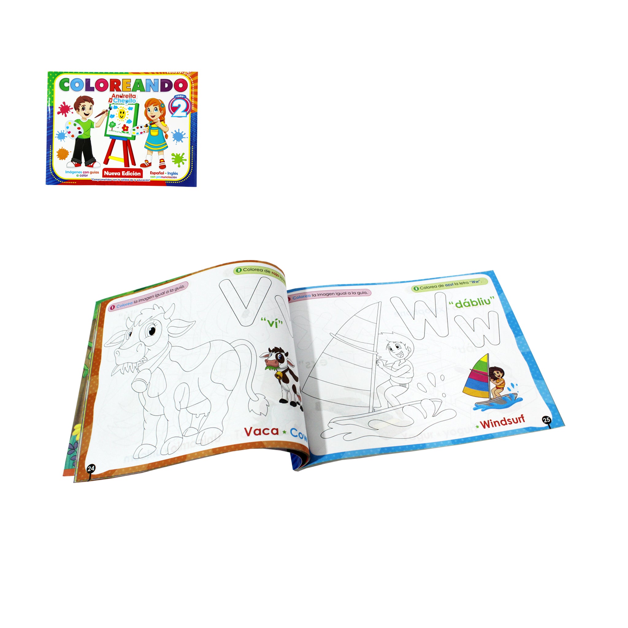 Coloreando Tomo 2 (Español-Inglés)