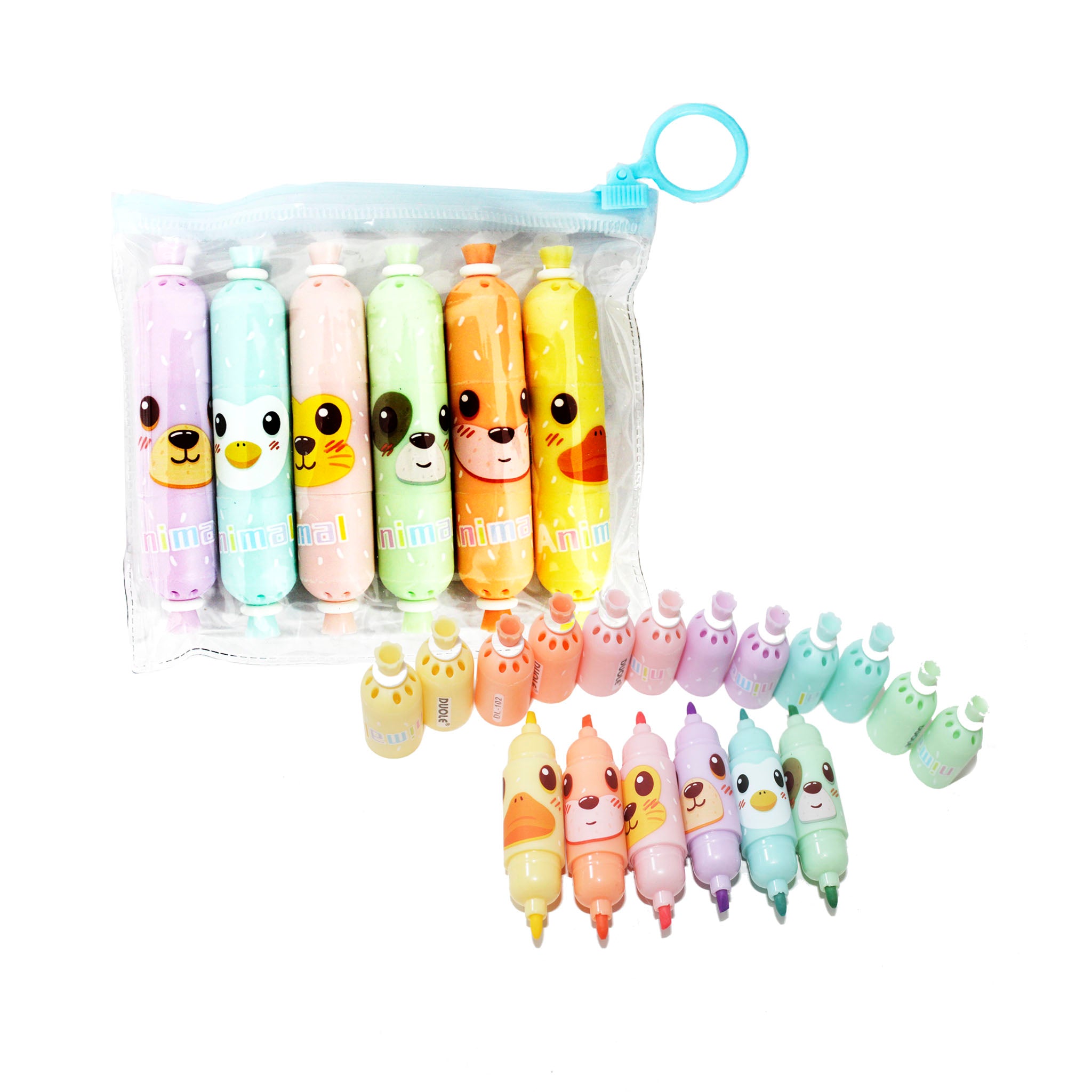 Resaltadores 6 Colores Con Forma (Pastillas)