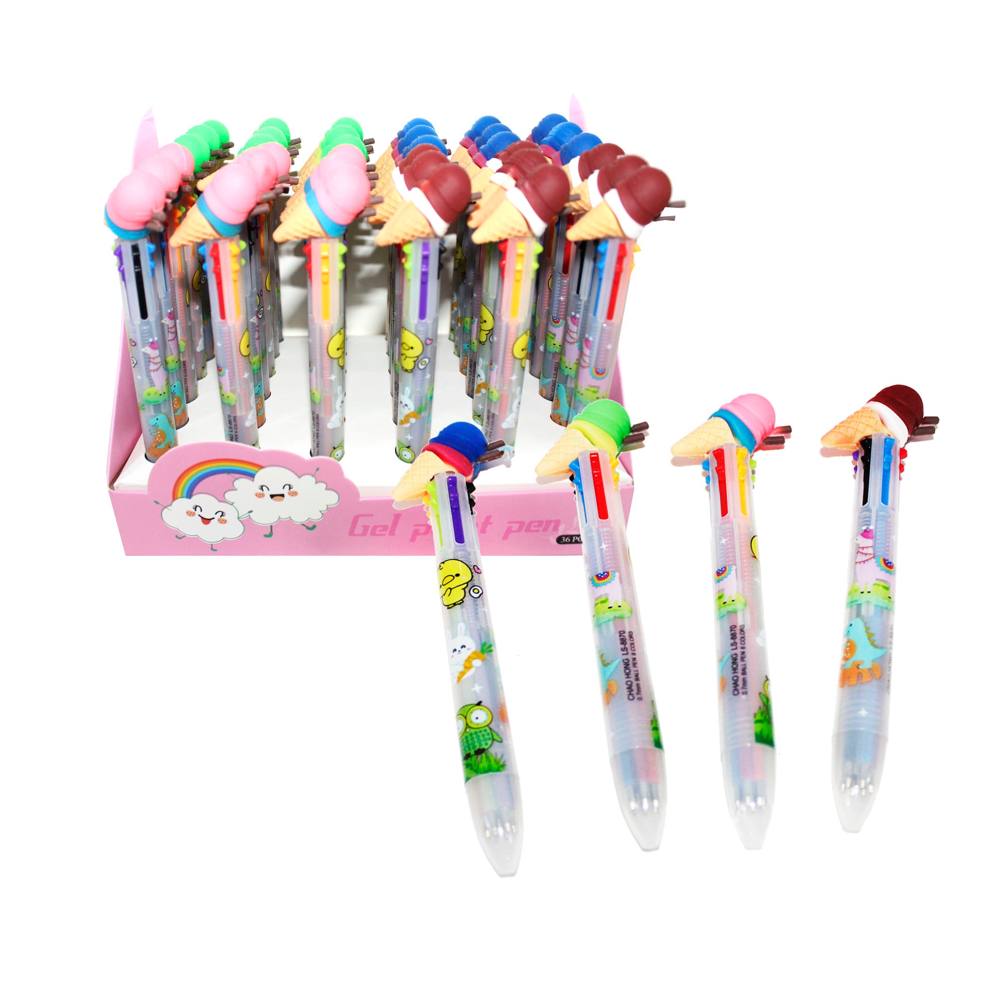 Bolígrafo 6 Colores Con Diseño (Barquillo)