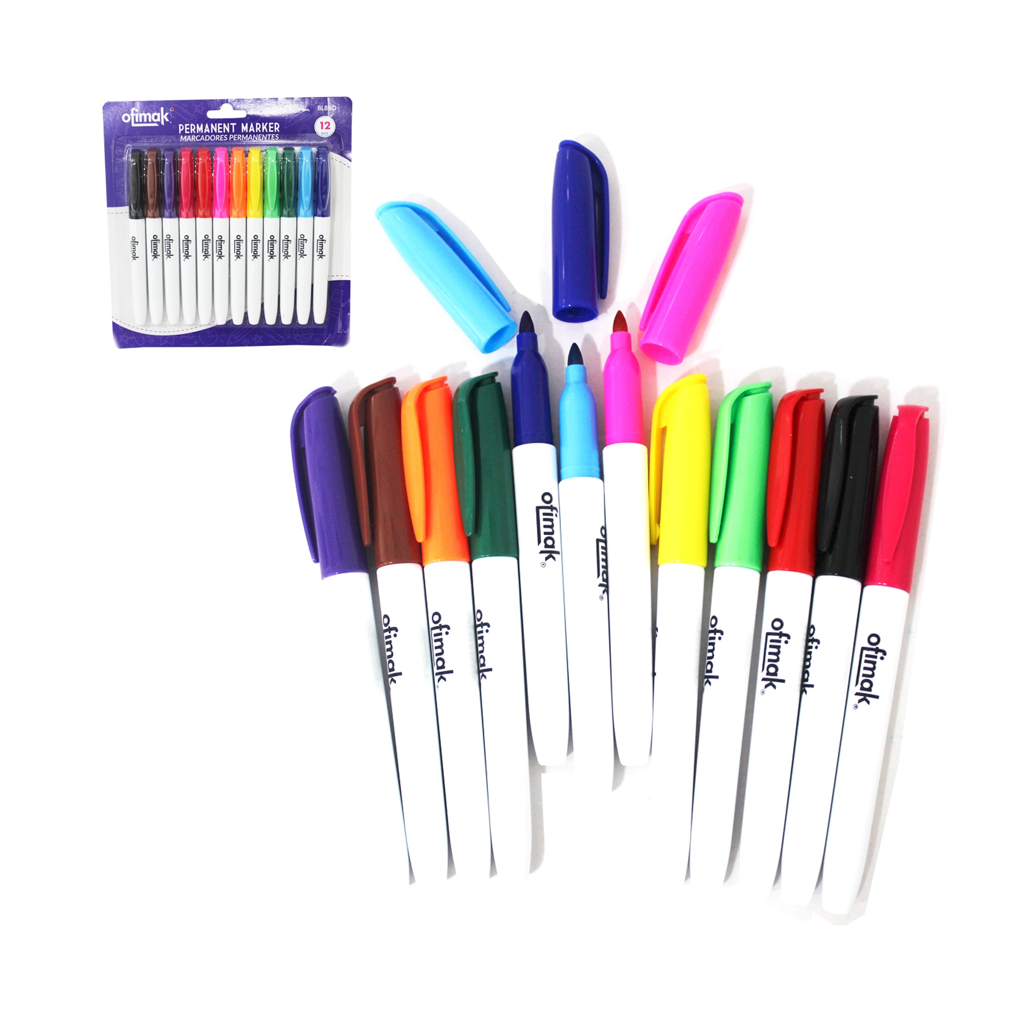 Marcadores Permanente  12PCS