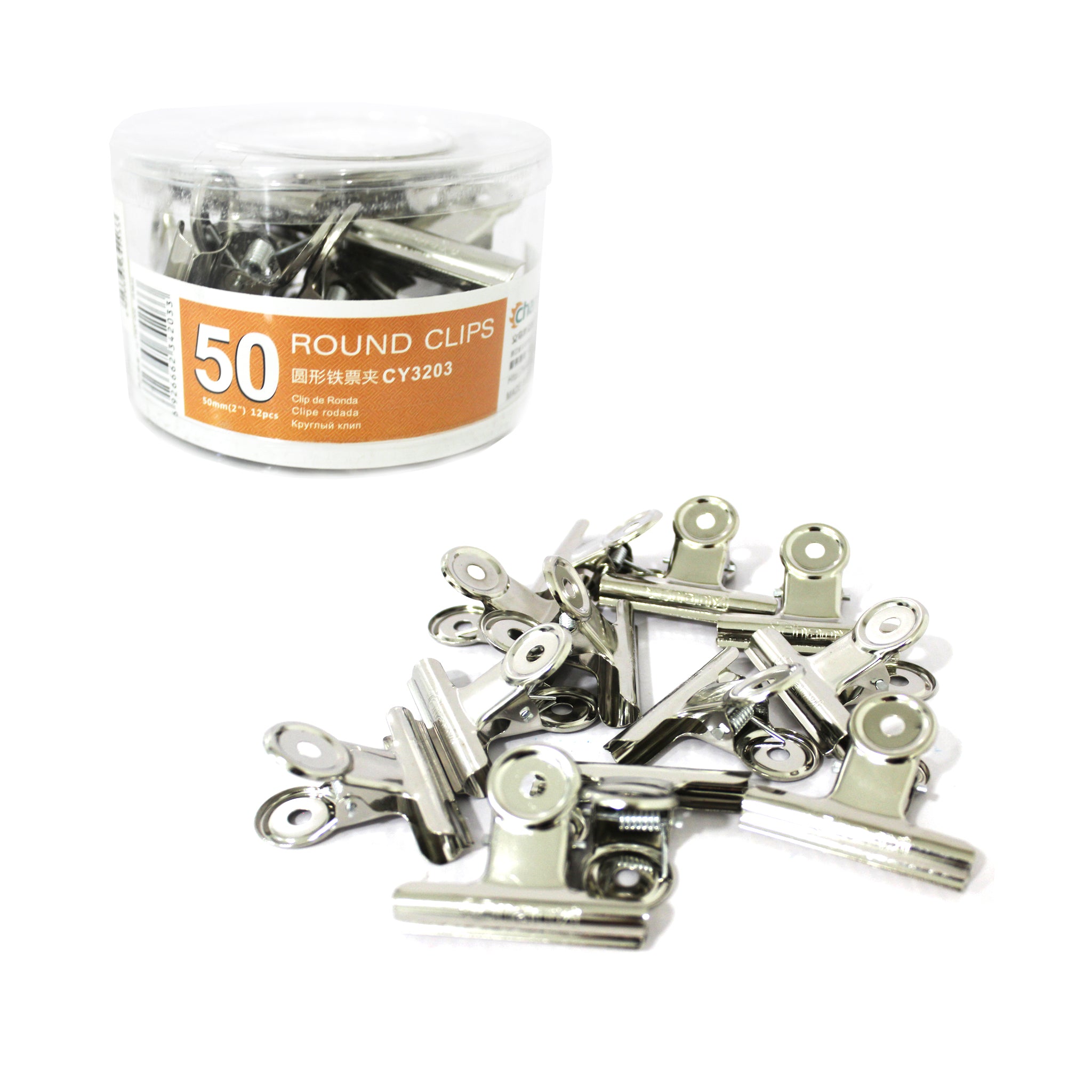 Clips Redondo De Metal #50 12PCS