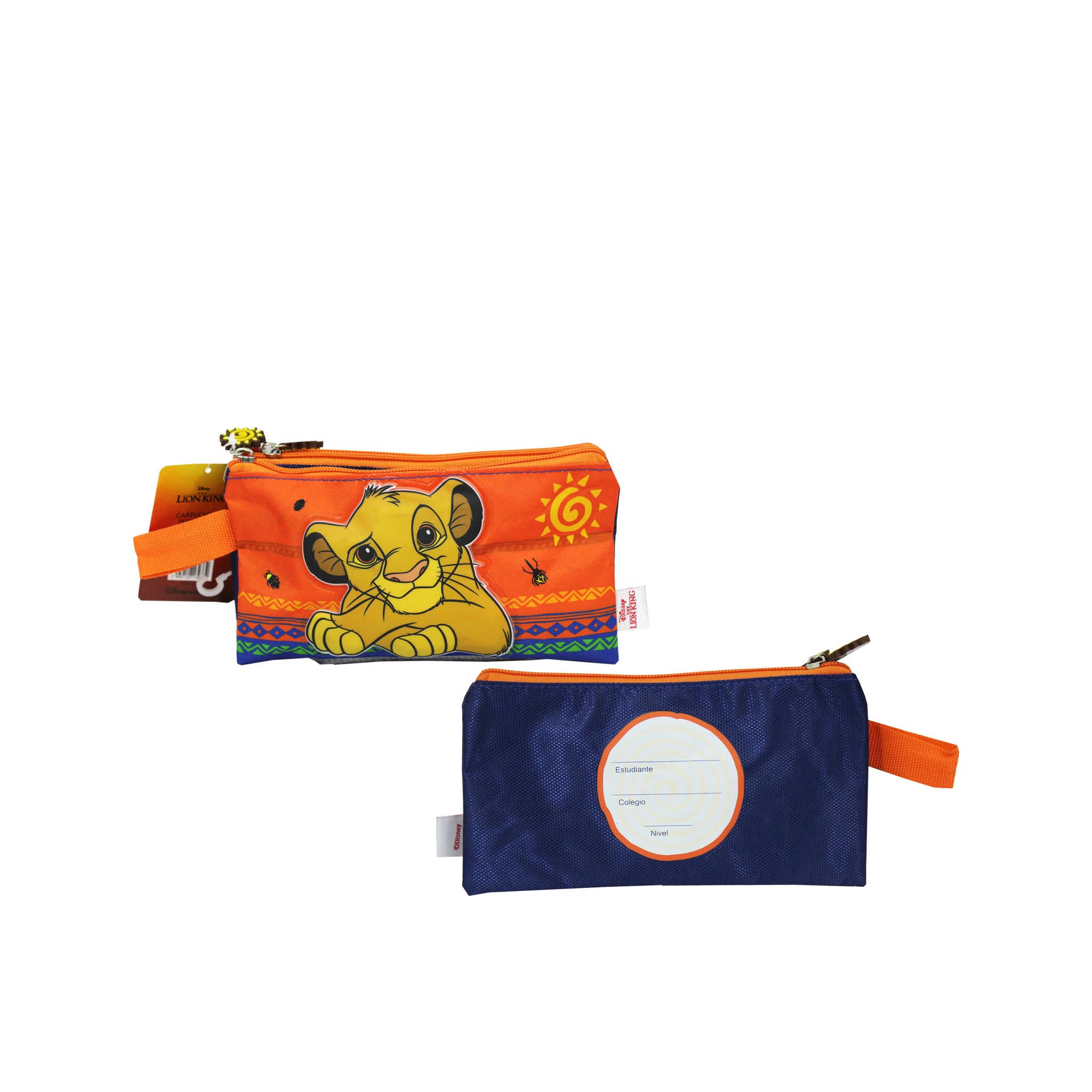 Cartuchera 2 Zipper (Rey León)