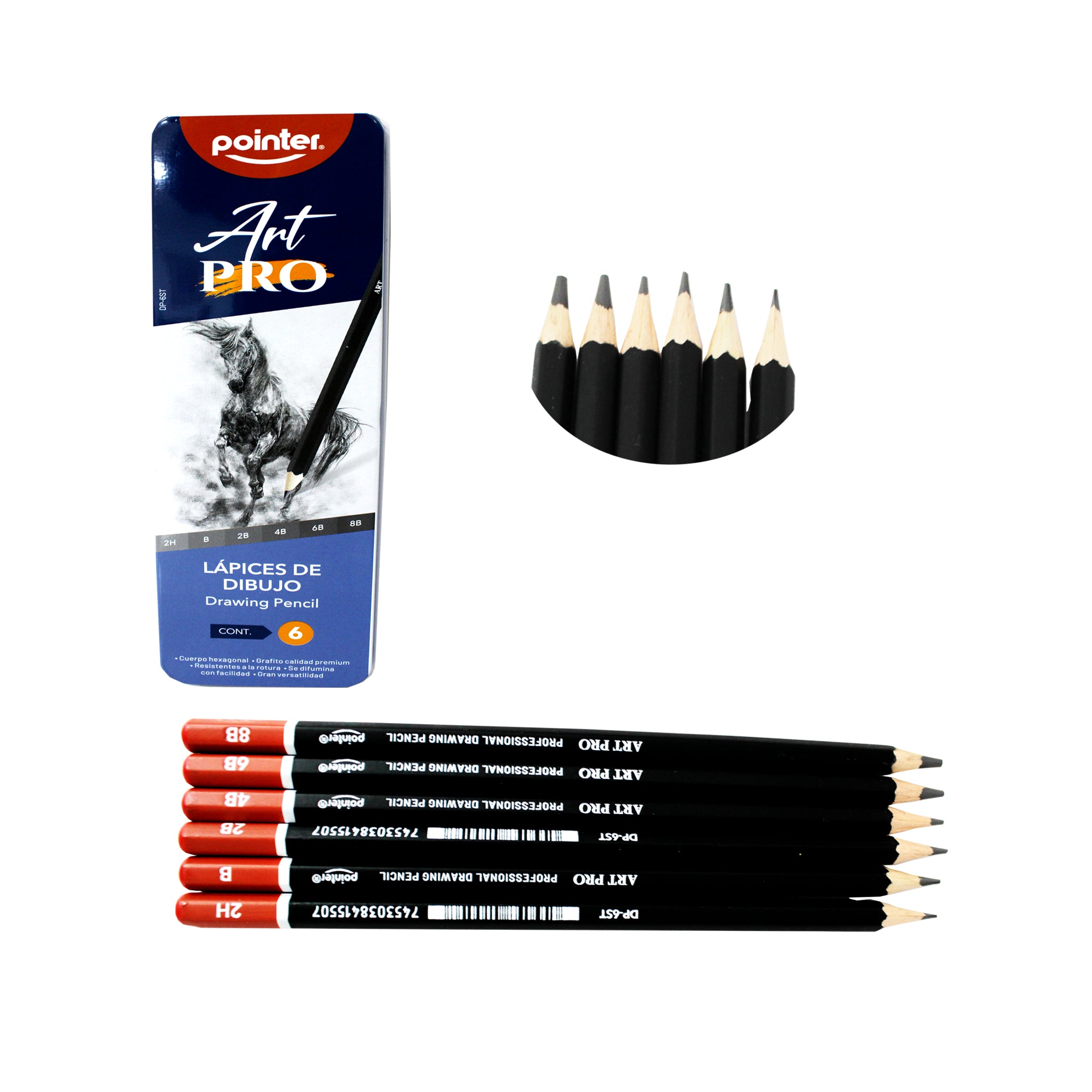 Lápices De Dibujo 6PCS