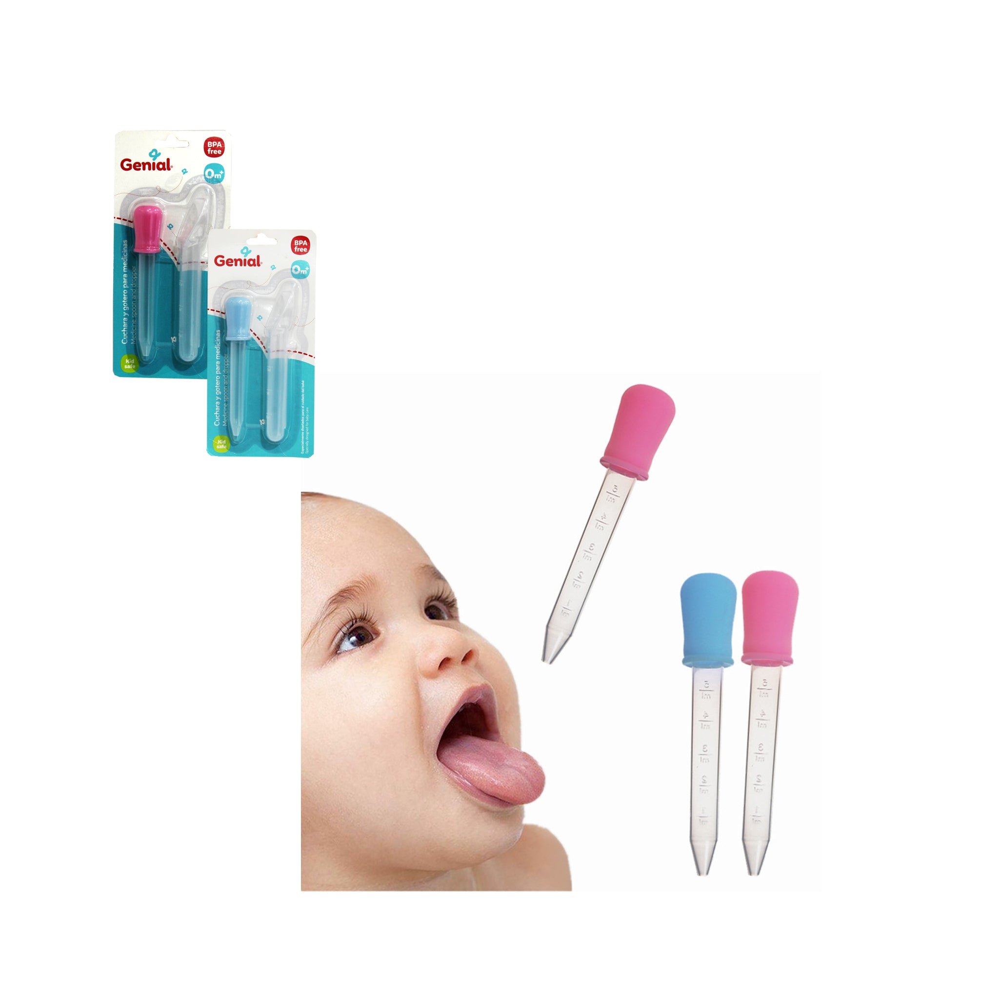 Cuchara Y Gotero Para Medicinas 2PCS
