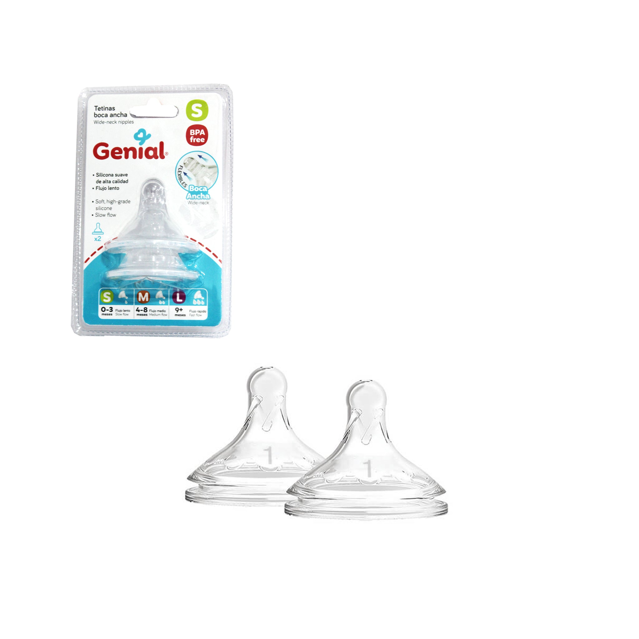 Tetinas Para Biberón  2PCS