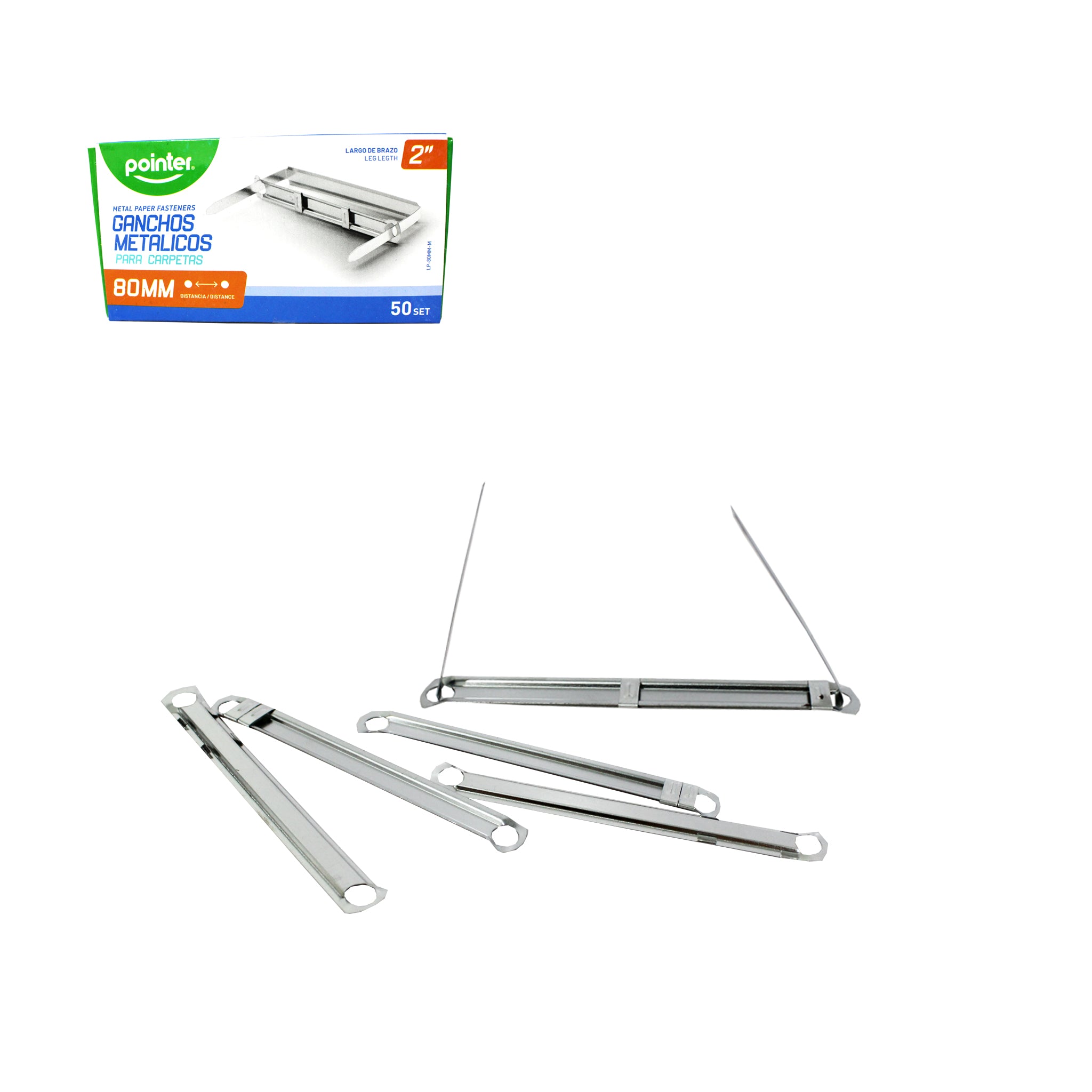 Gancho Metálicos Para Carpeta 80MM 50PCS