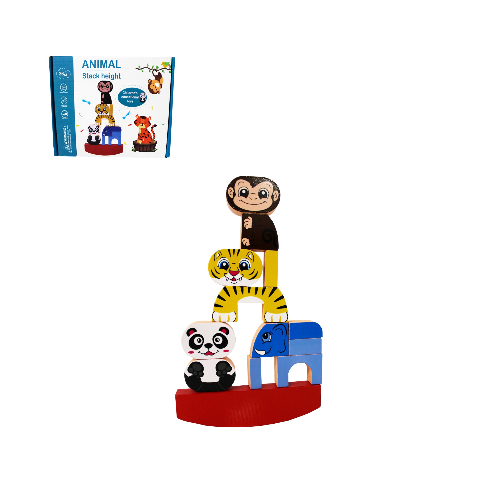 Animales De Madera Para Apilar