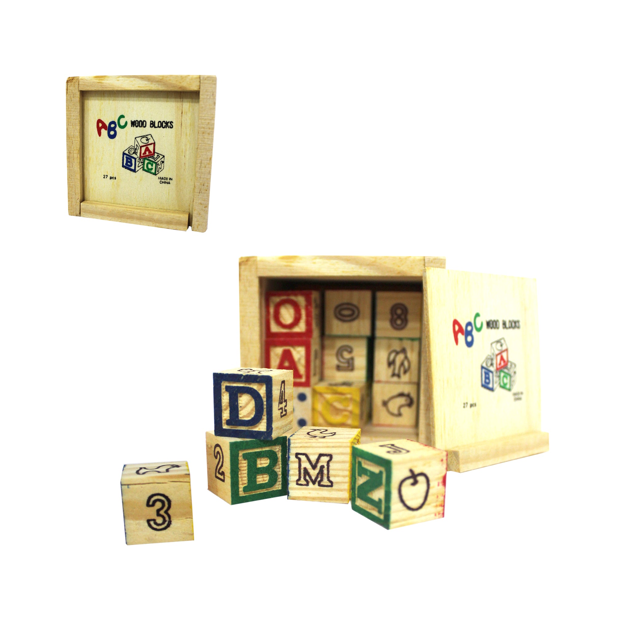 Bloques De Maderas Con Letras 27PCS