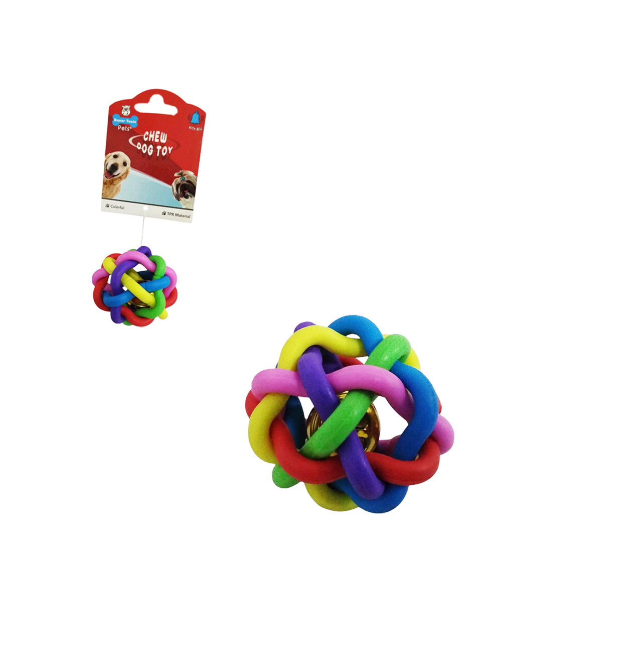 Pelota Trenzada Con Campanita 6.8CM