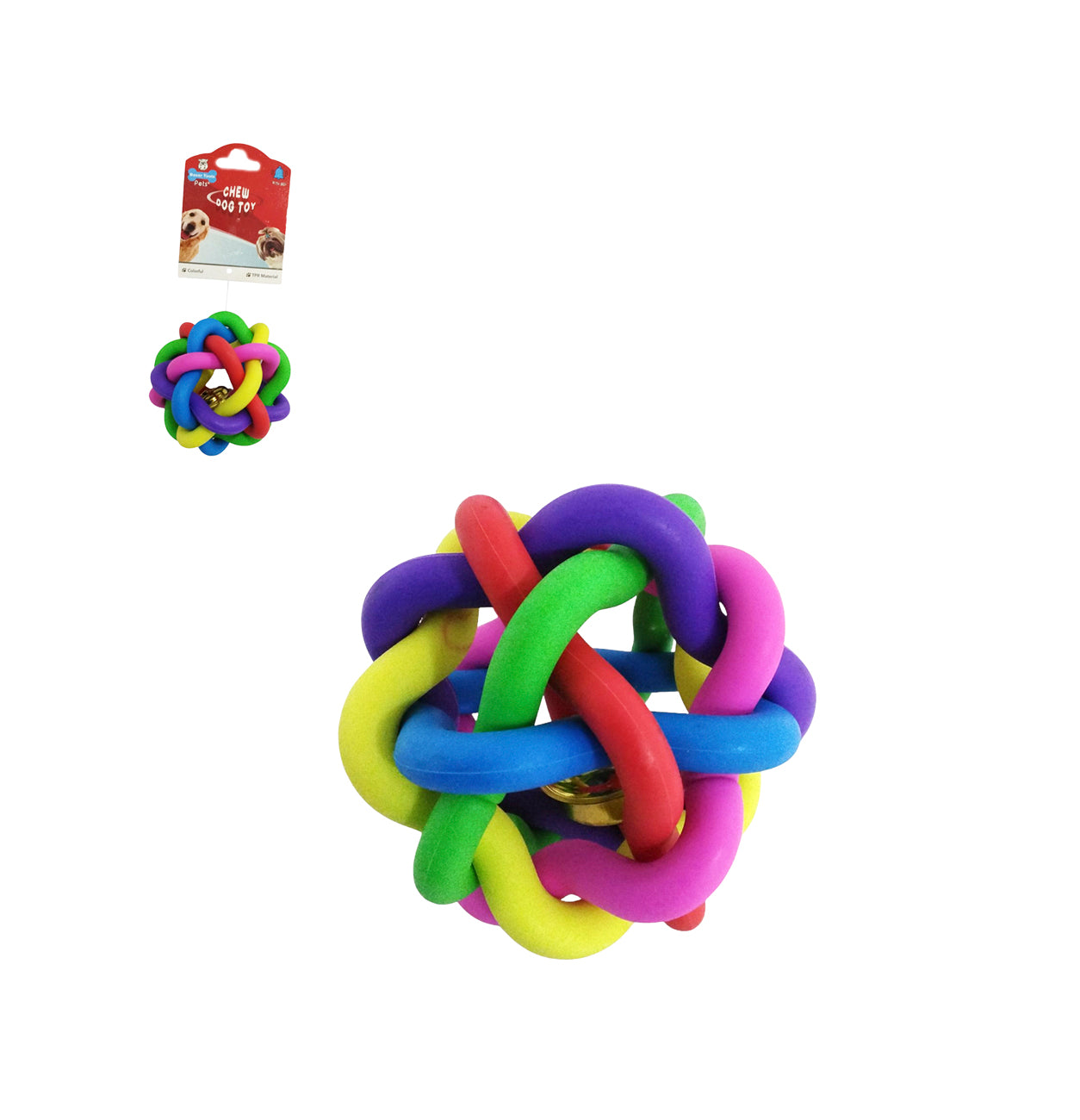 Pelota Trenzada Con Campanita 9.5CM