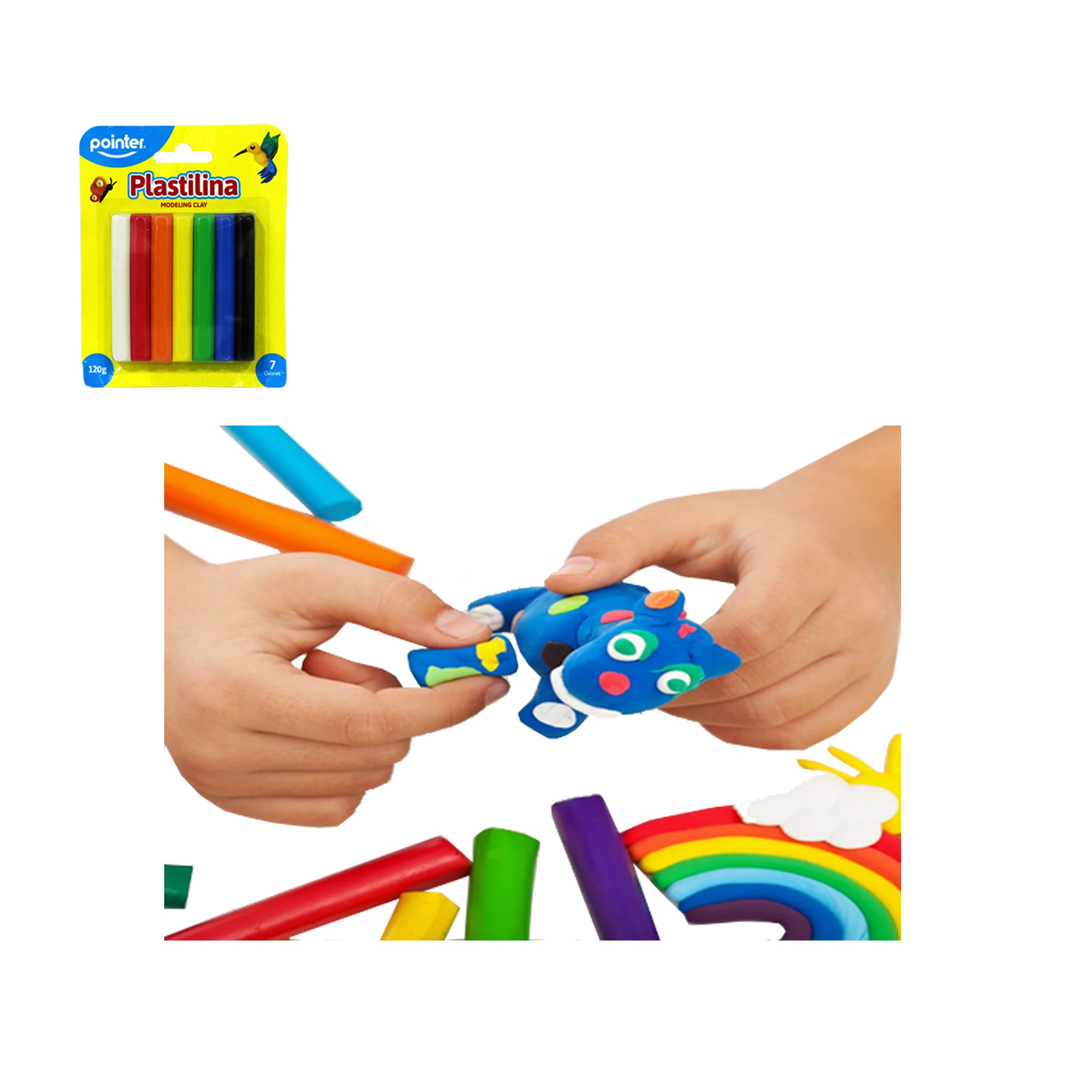 Plastilinas 7 Colores 120G