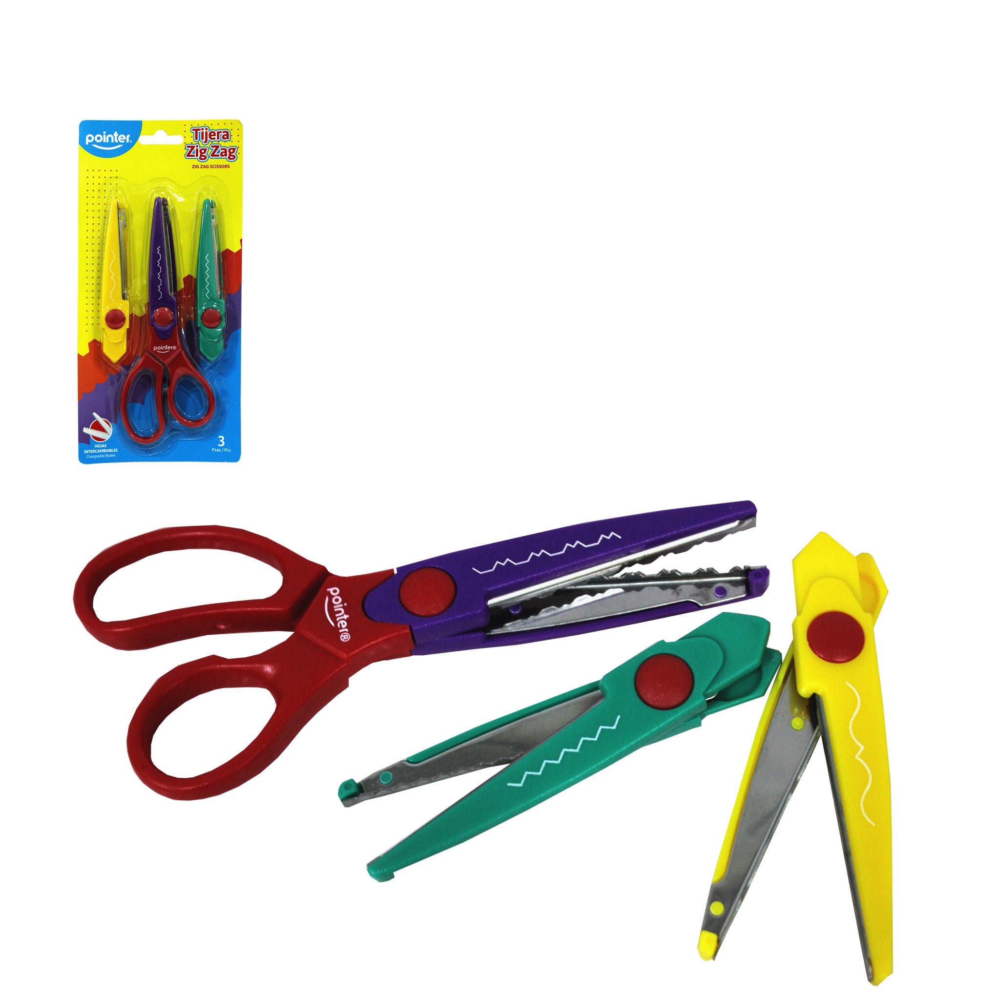 Tijera Zig Zag 3 Hojas