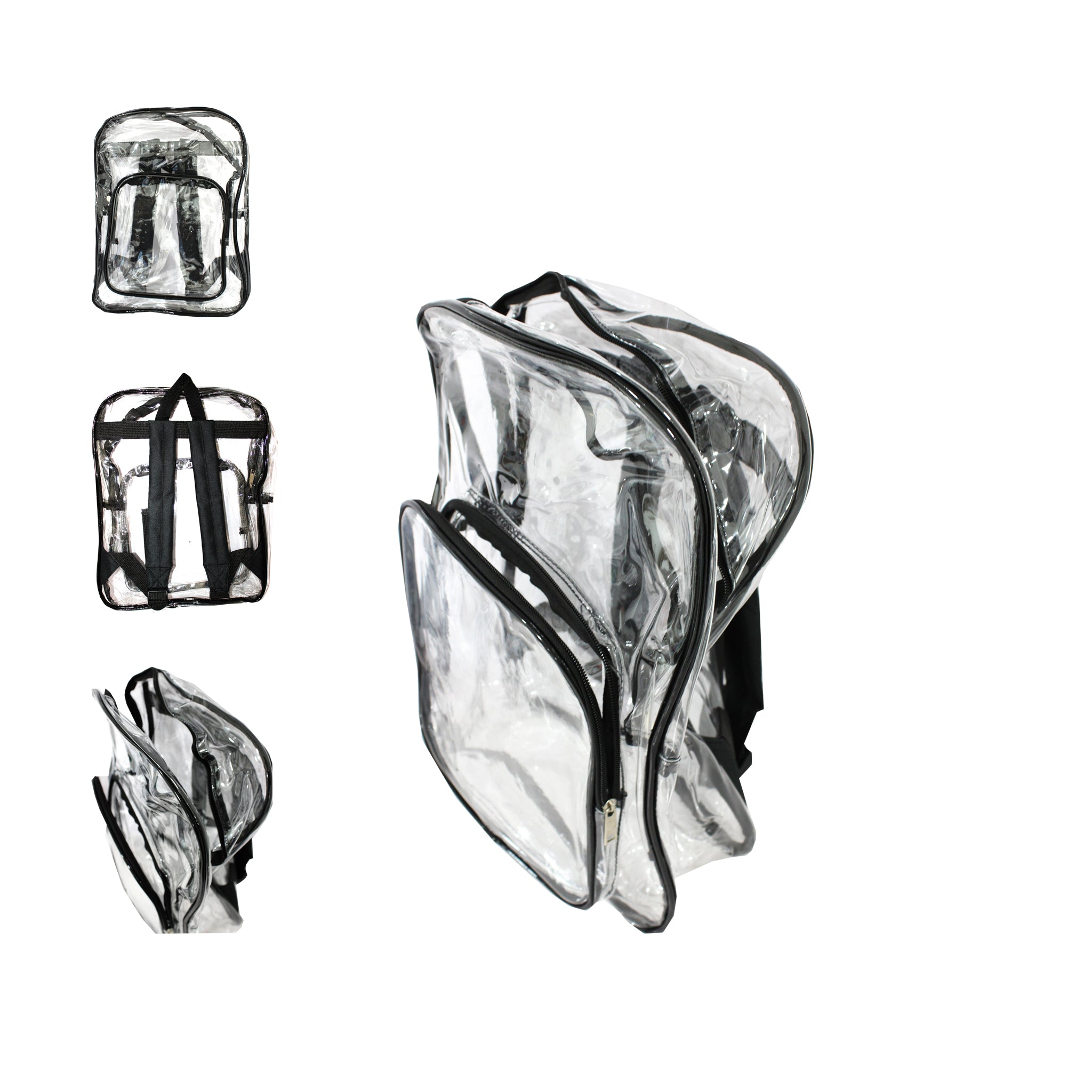 Mochila Transparente Con Negro
